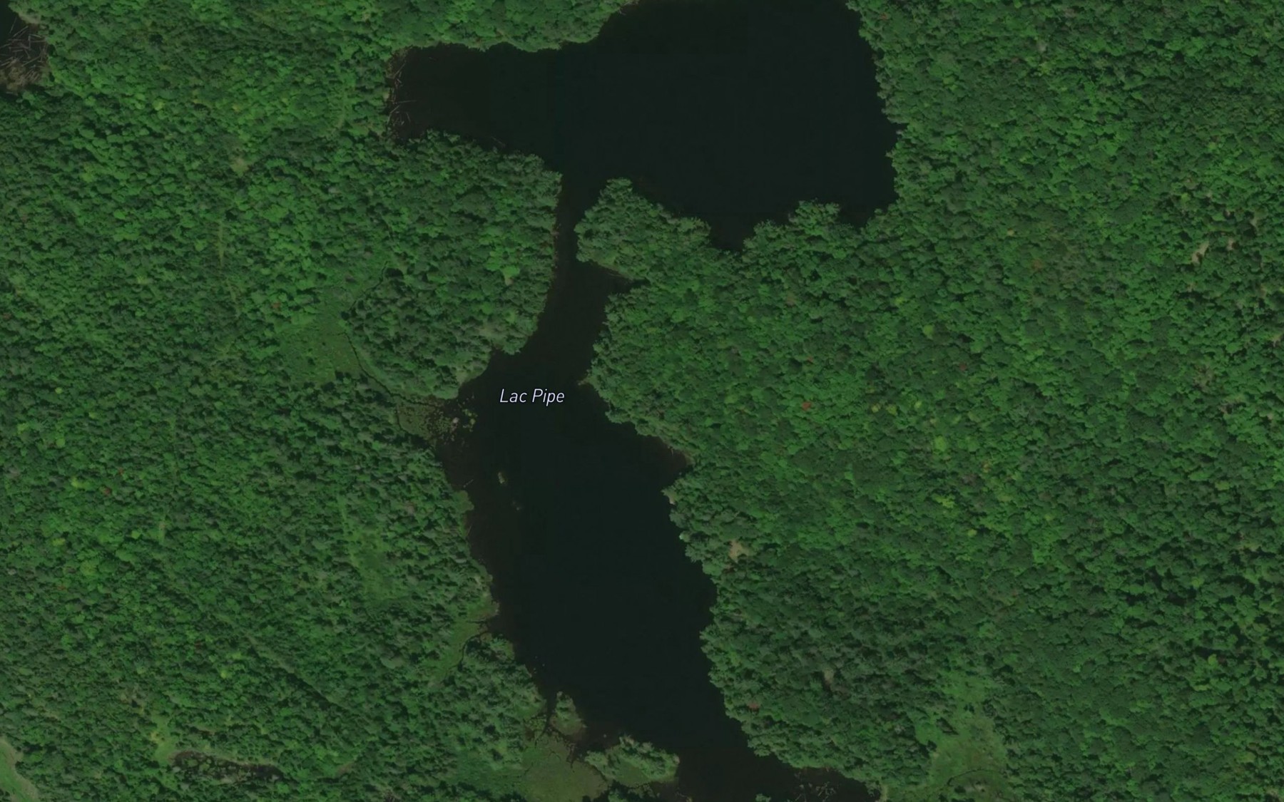 Satellite map of the Lac Pipe