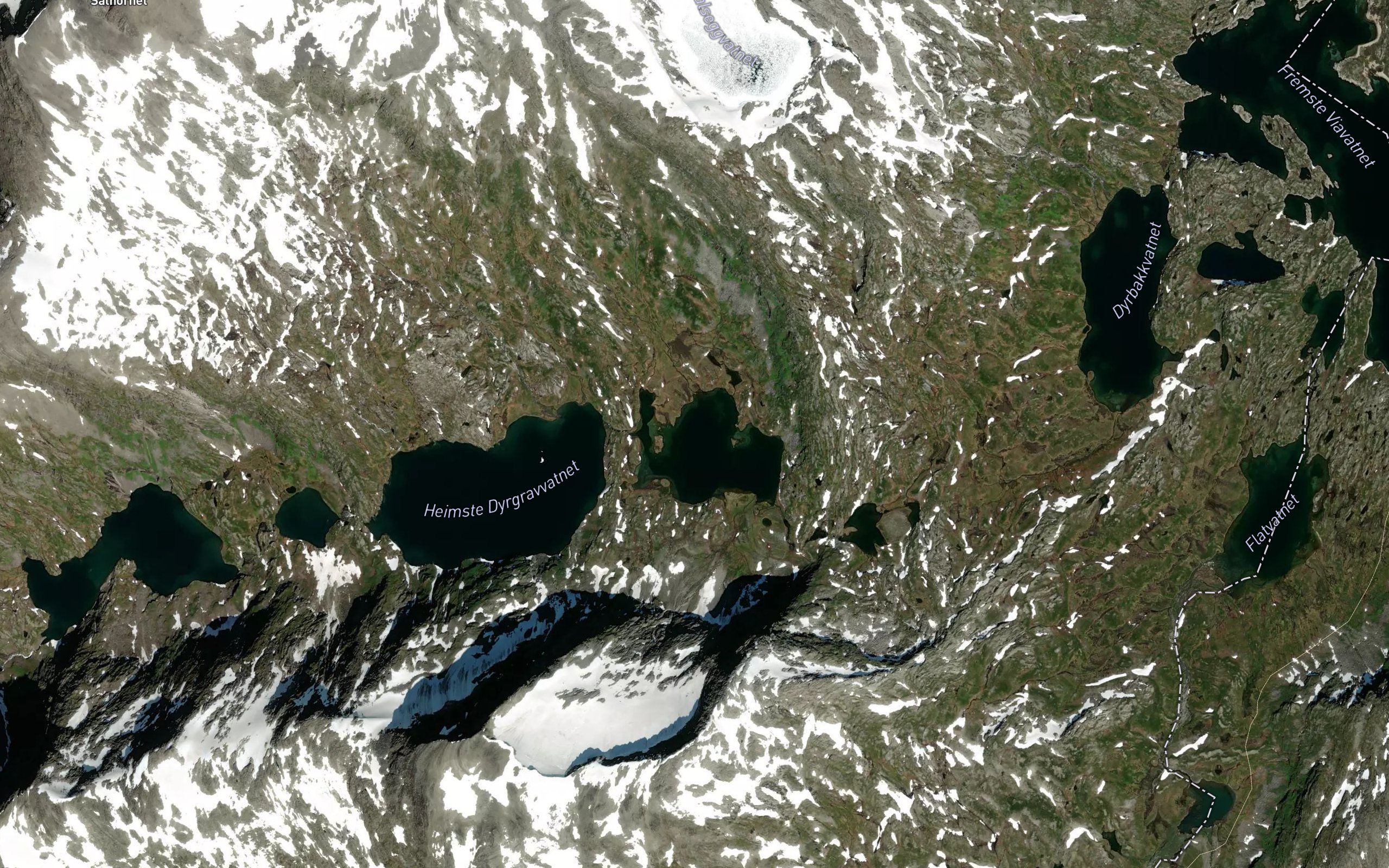 Dyregravvatnet,fremste