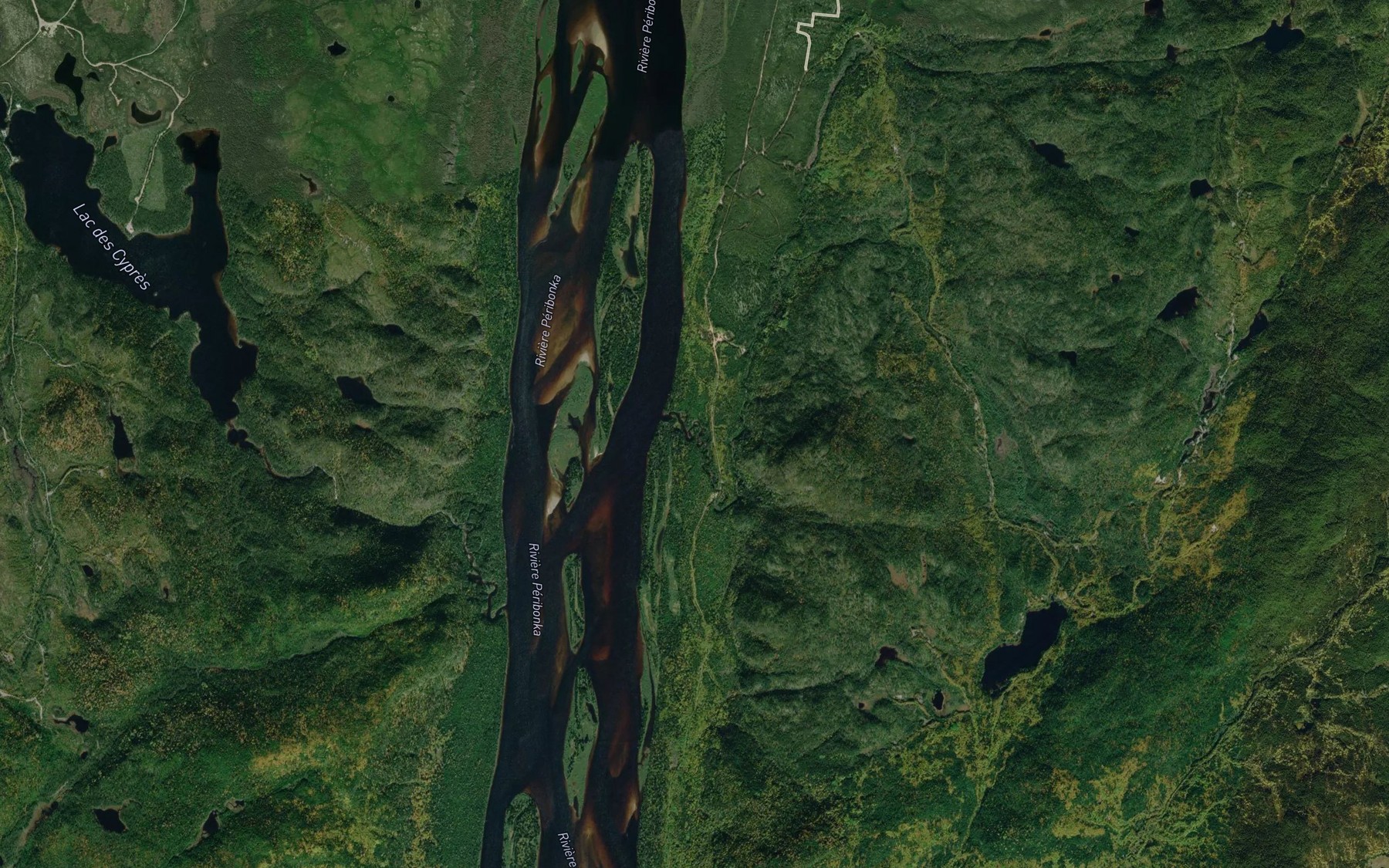 Satellite map of the Riviere Malek