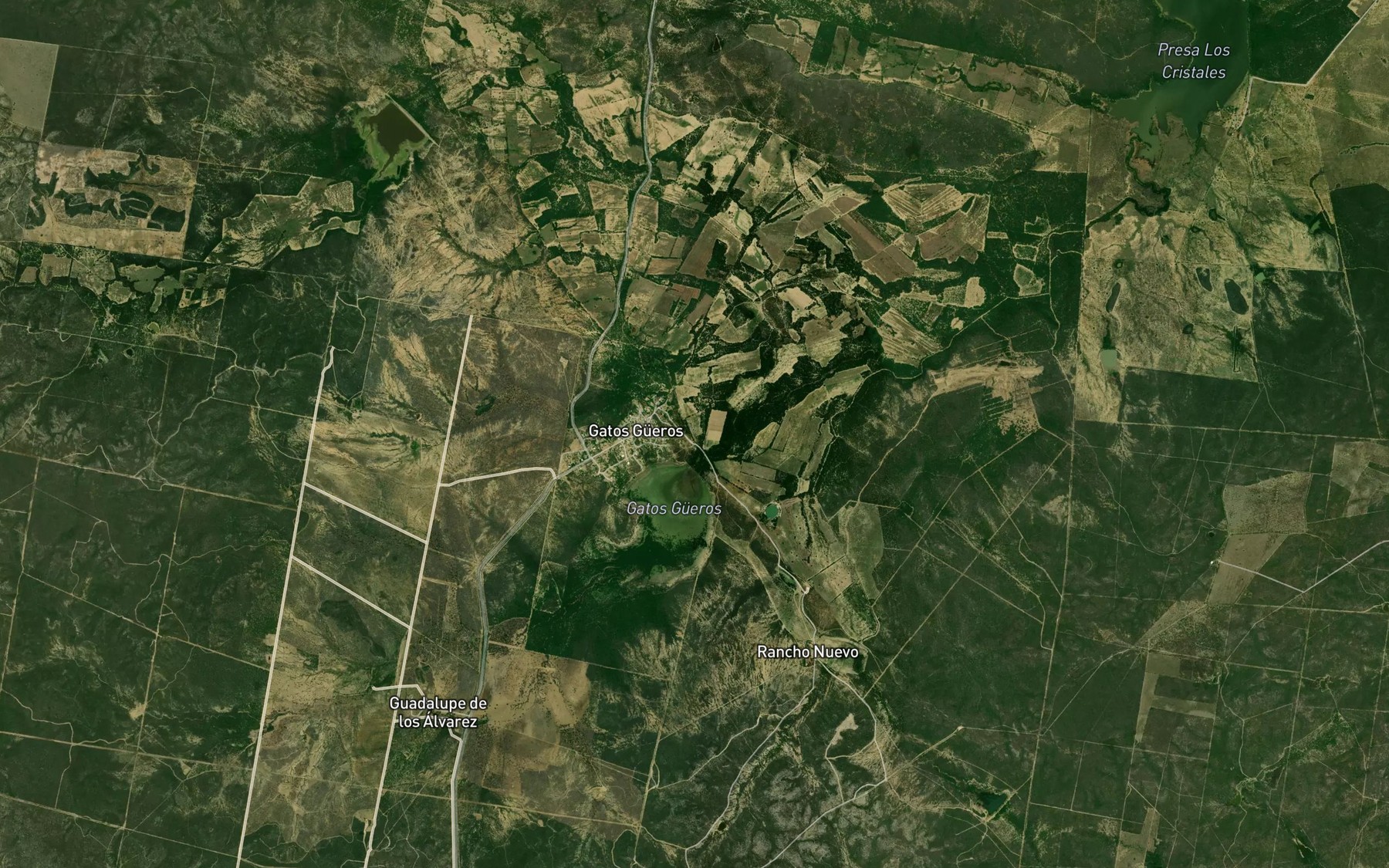 Satellite map of the Canal el Huisache