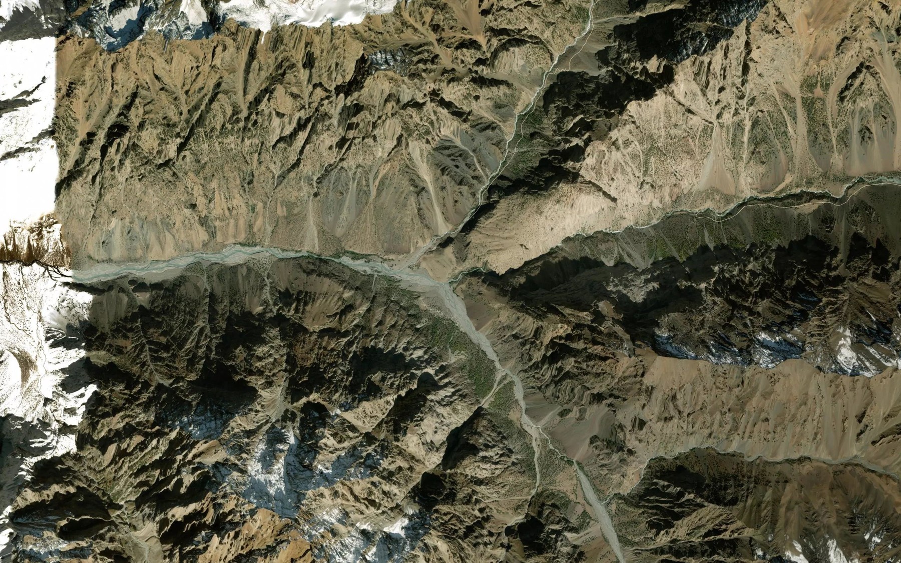 Satellite map of the Yangi-Daban