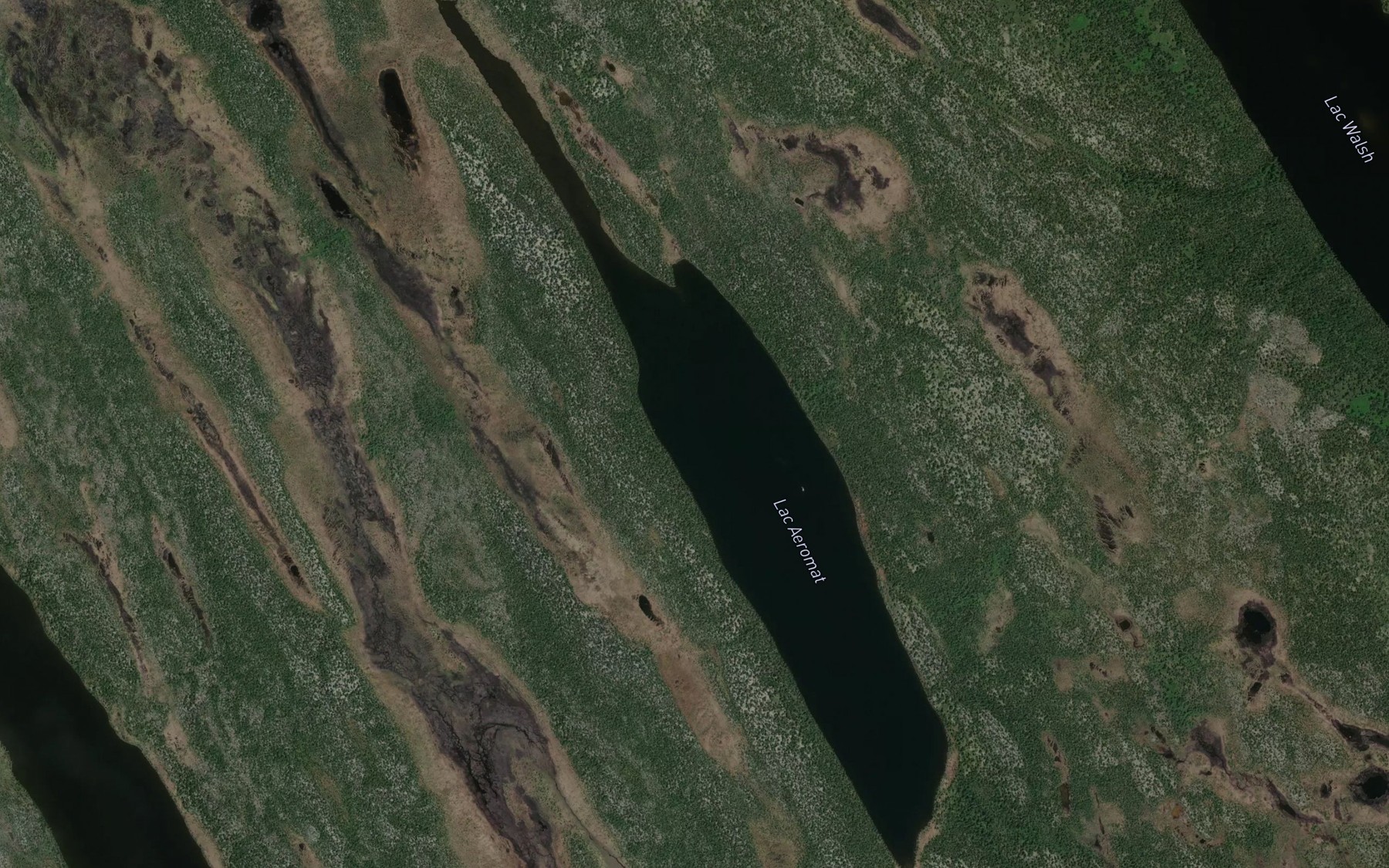 Satellite map of the Lac Aeromat