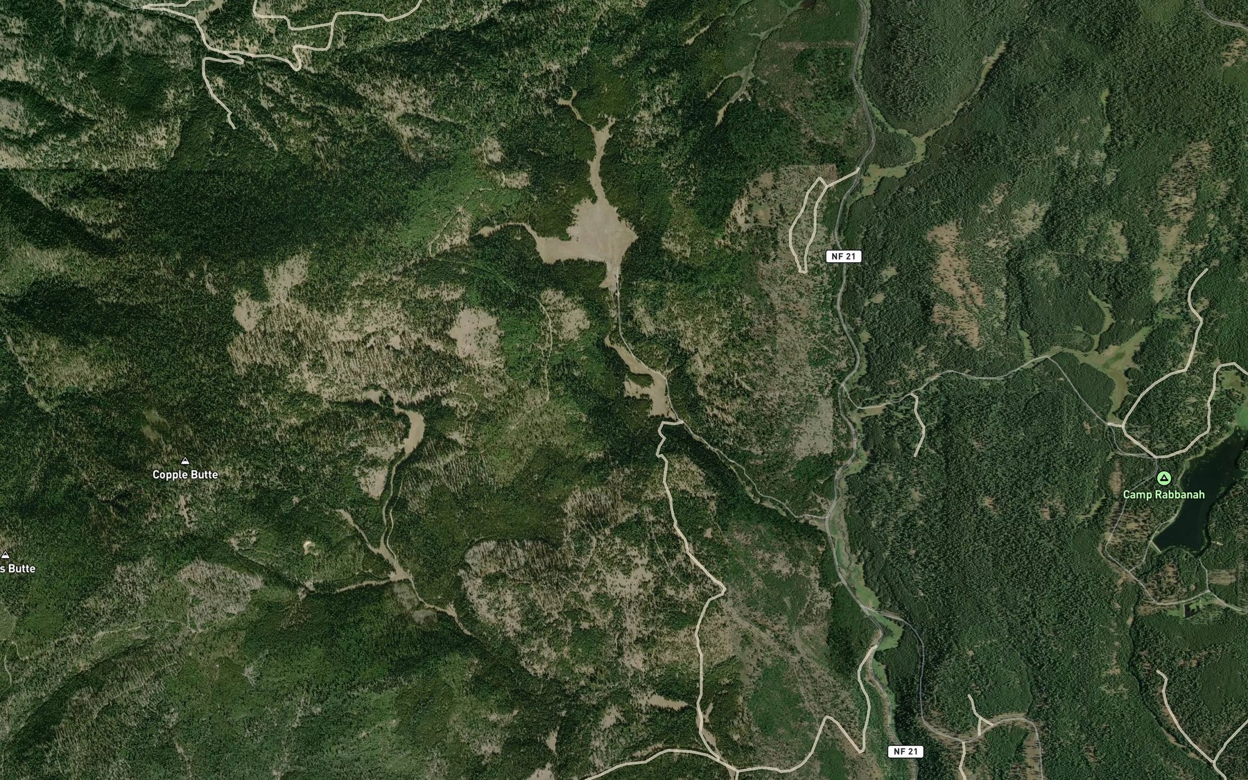 Satellite map of the Wee Lambie Spring