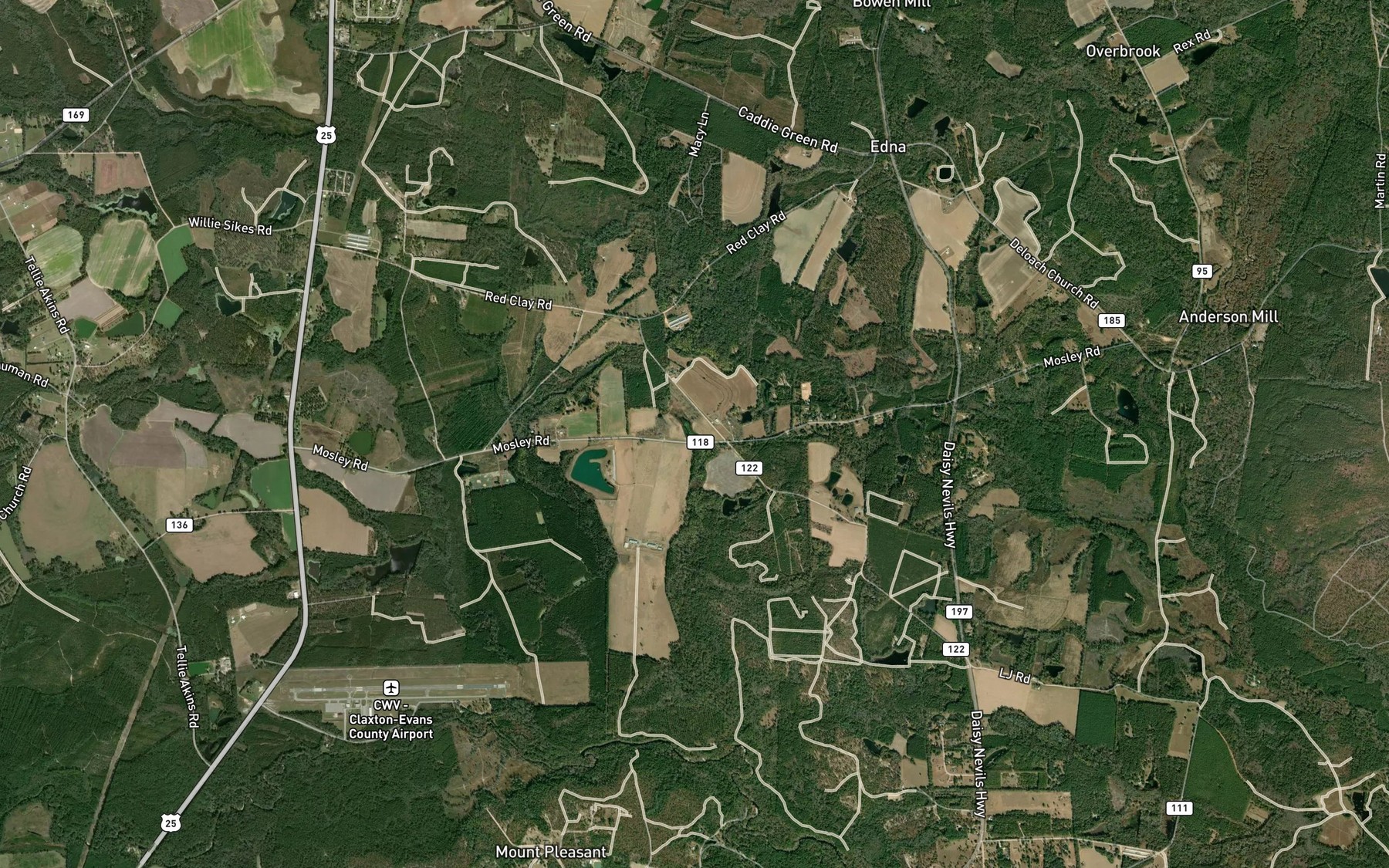Satellite map of the Buckhalder Pond
