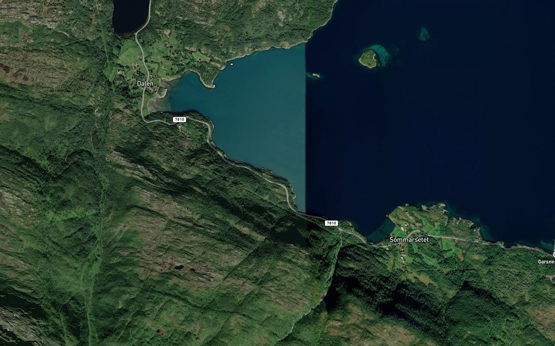 Satellite map of the Bukkholla