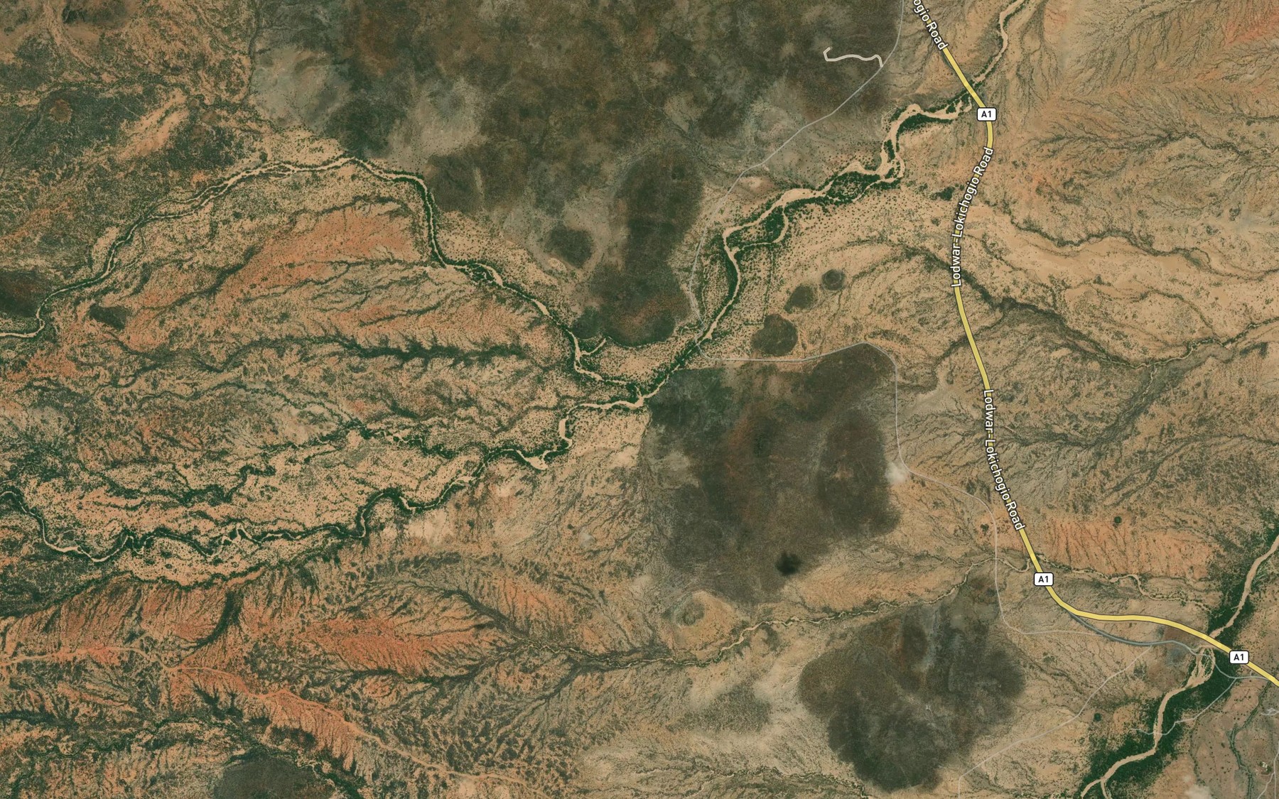 Satellite map of the Moruanyaap