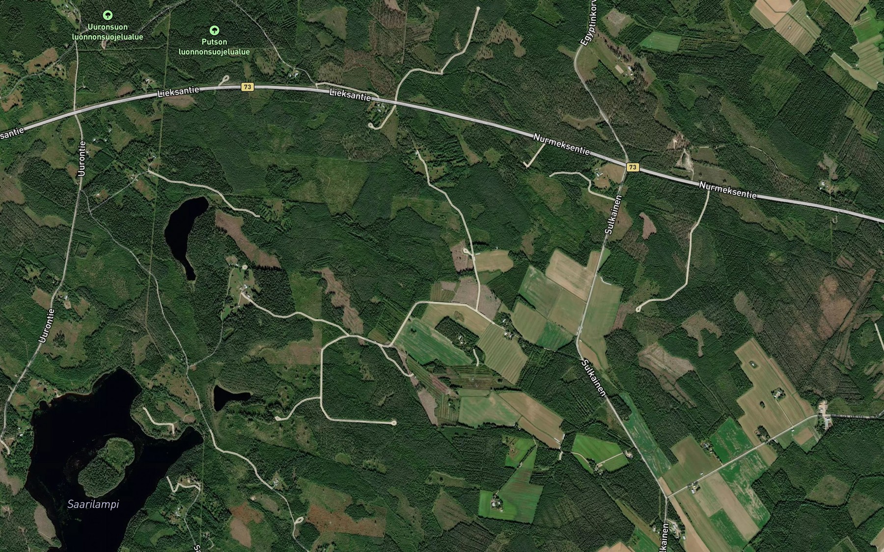 Satellite map of the Uuronpuro