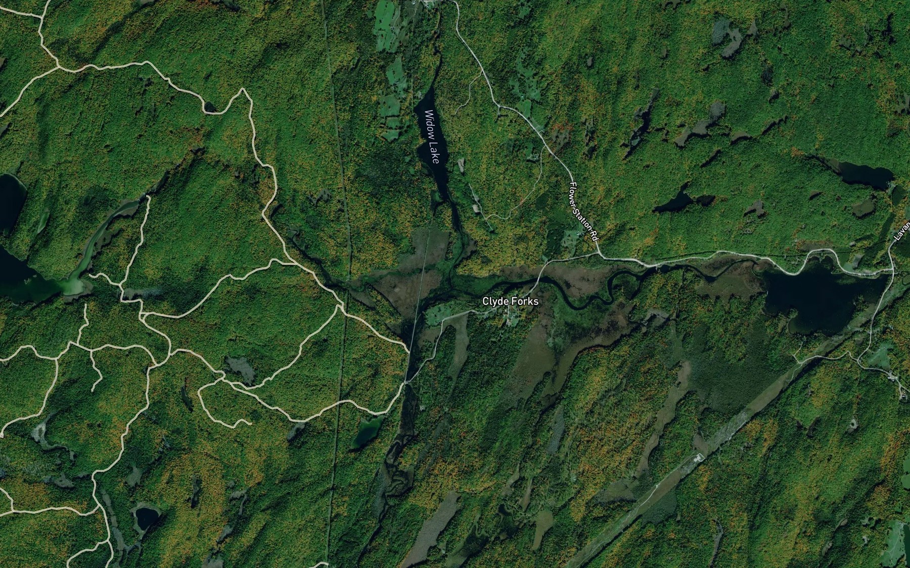 Satellite map of the South Branch Clyde River