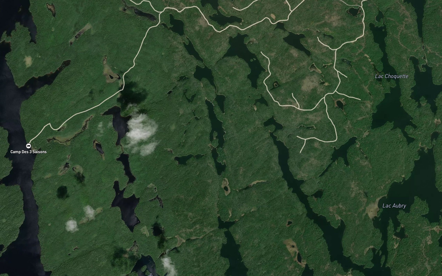 Satellite map of the Deuxieme lac a Ti-Phonse