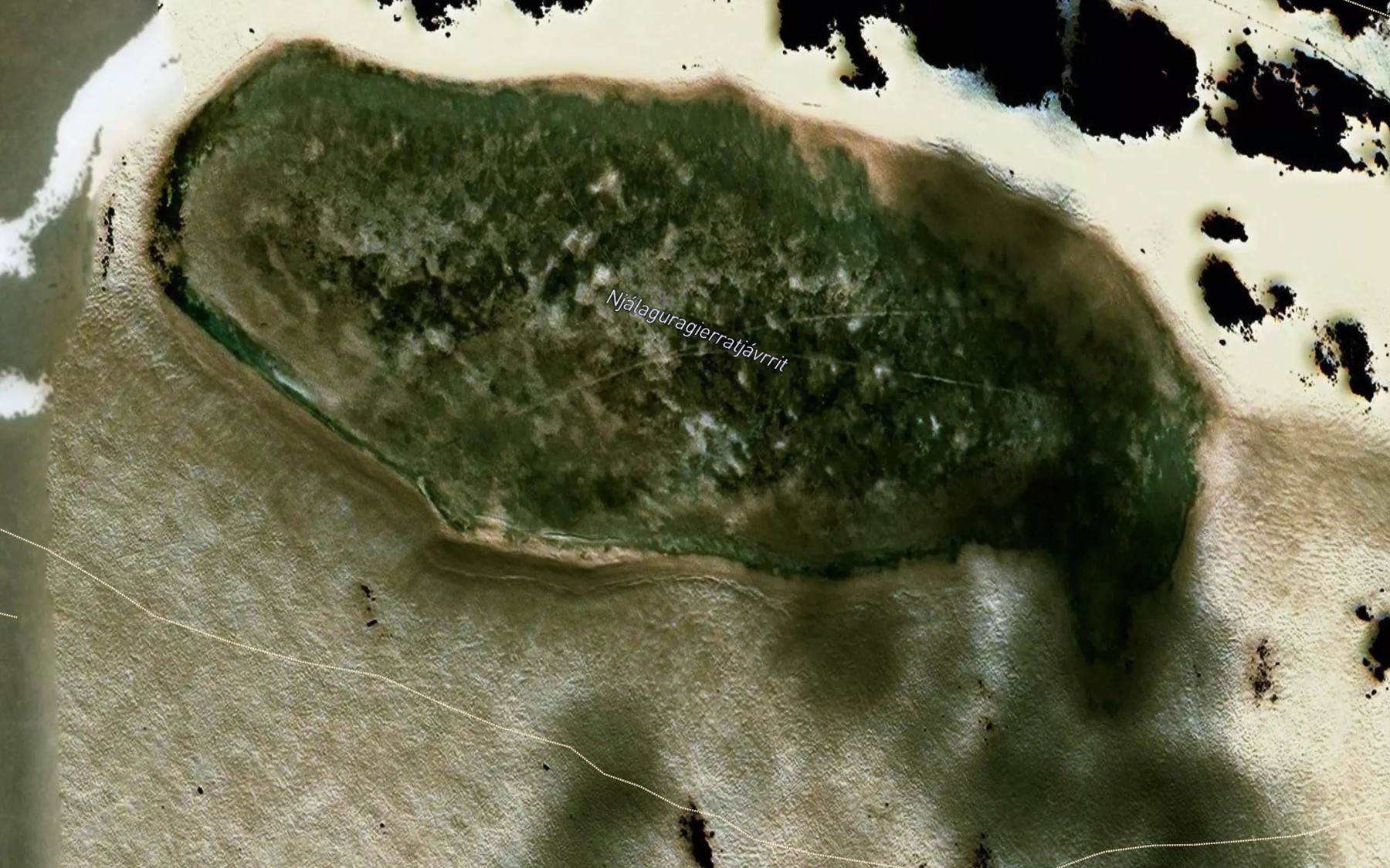 Satellite map of the Njalaguragierratjavrit