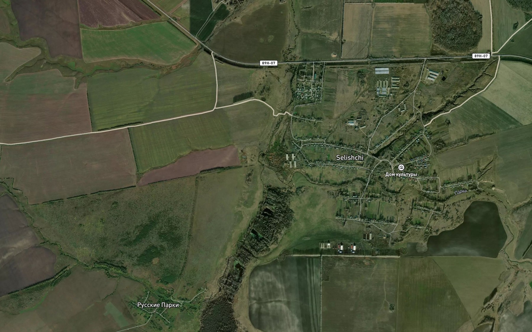Satellite map of the Parka
