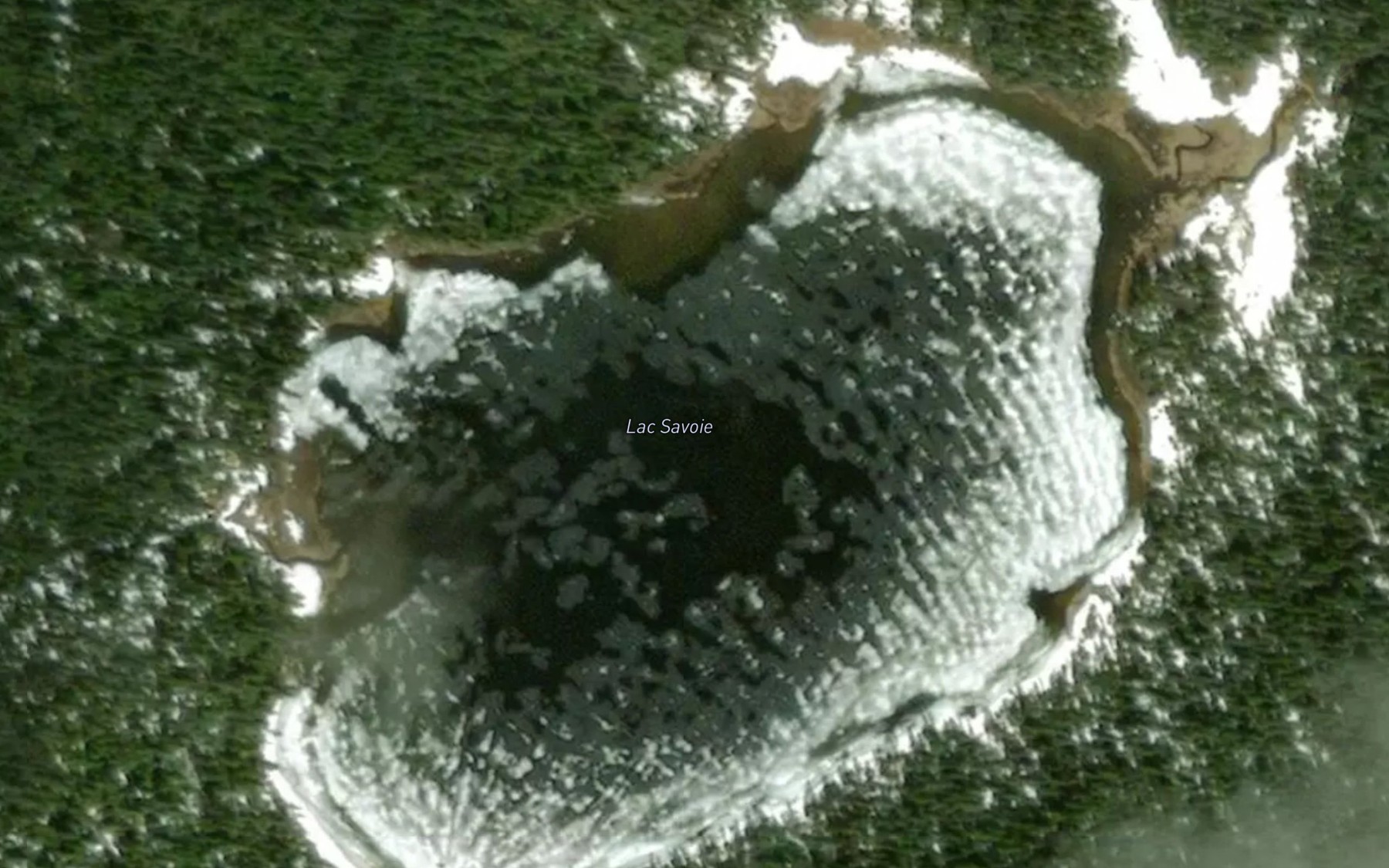 Satellite map of the Lac Savoie