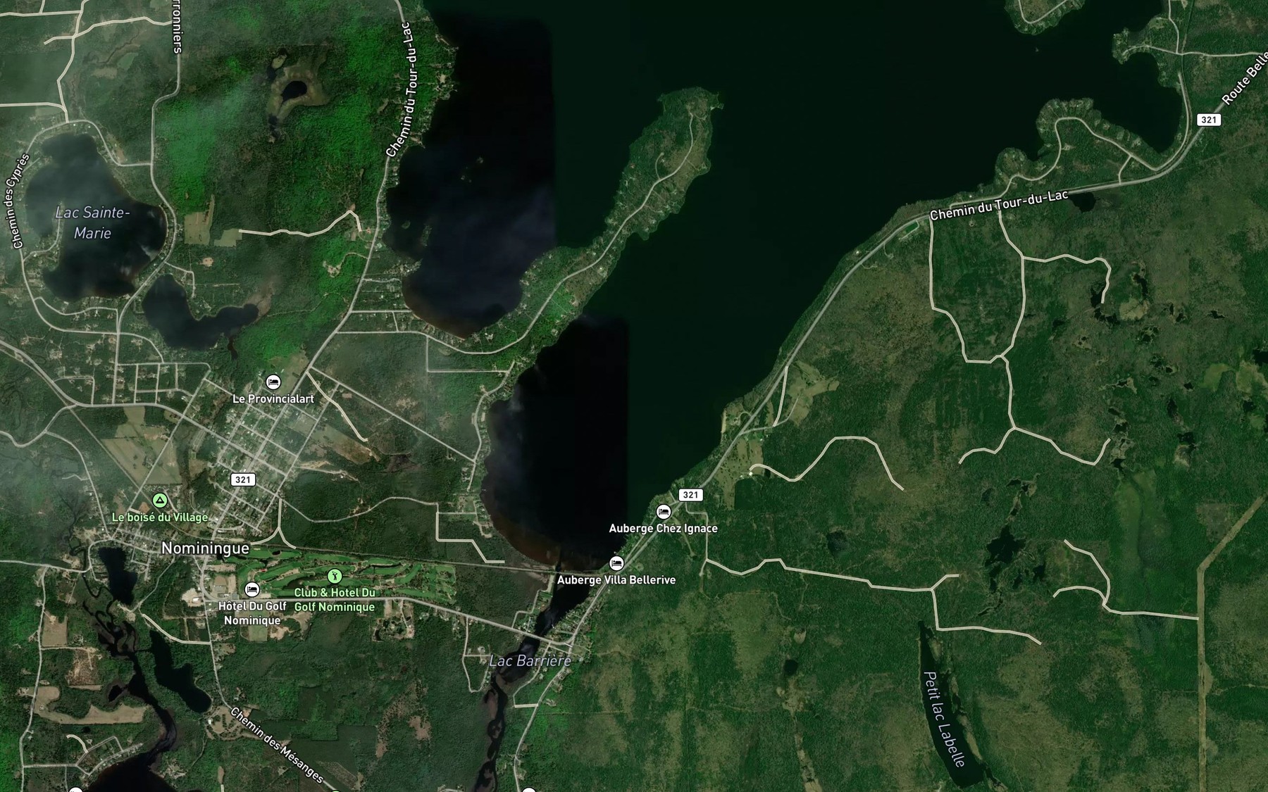 Satellite map of the Baie de Bellerive