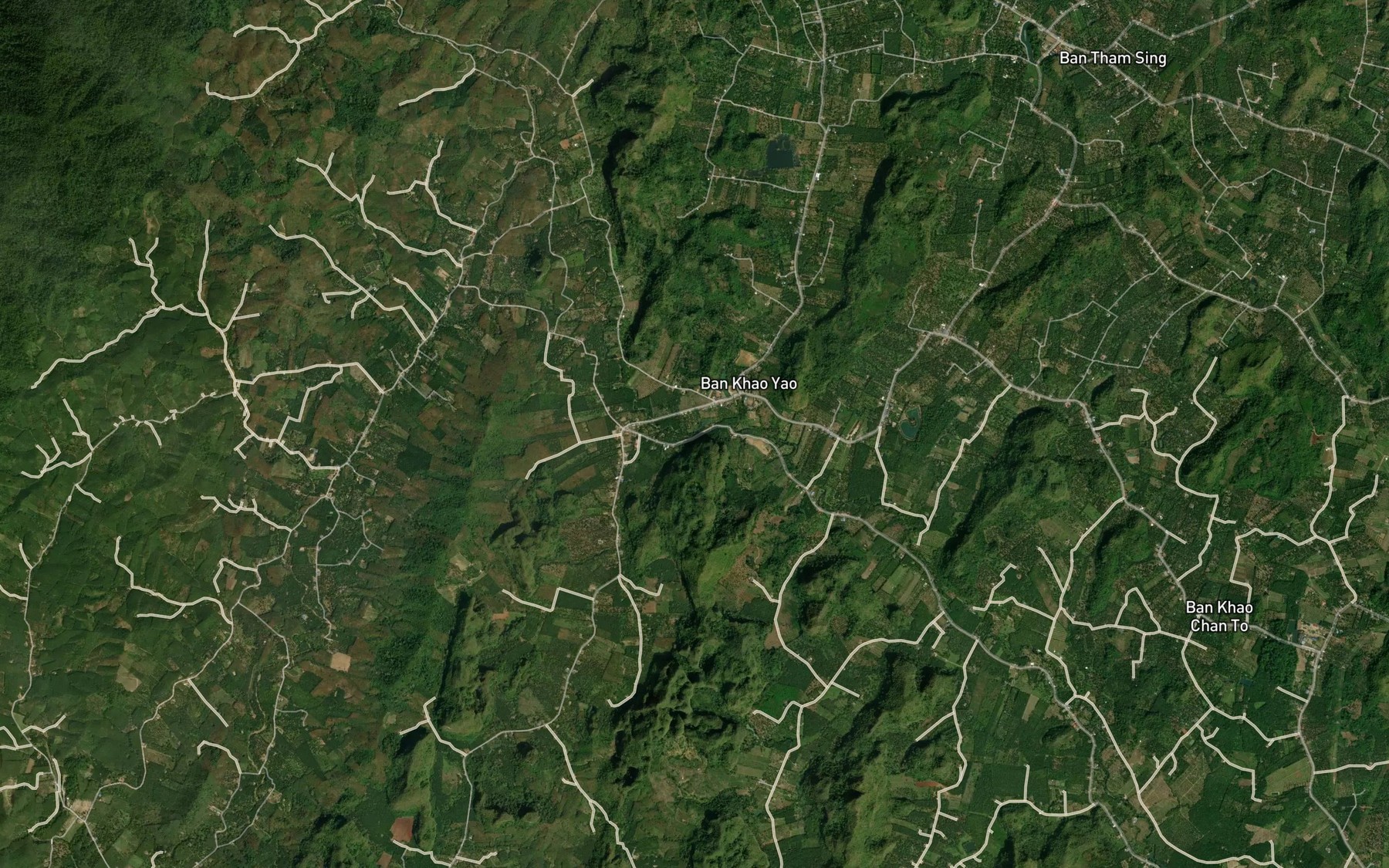 Satellite map of the Huai Nam Chon