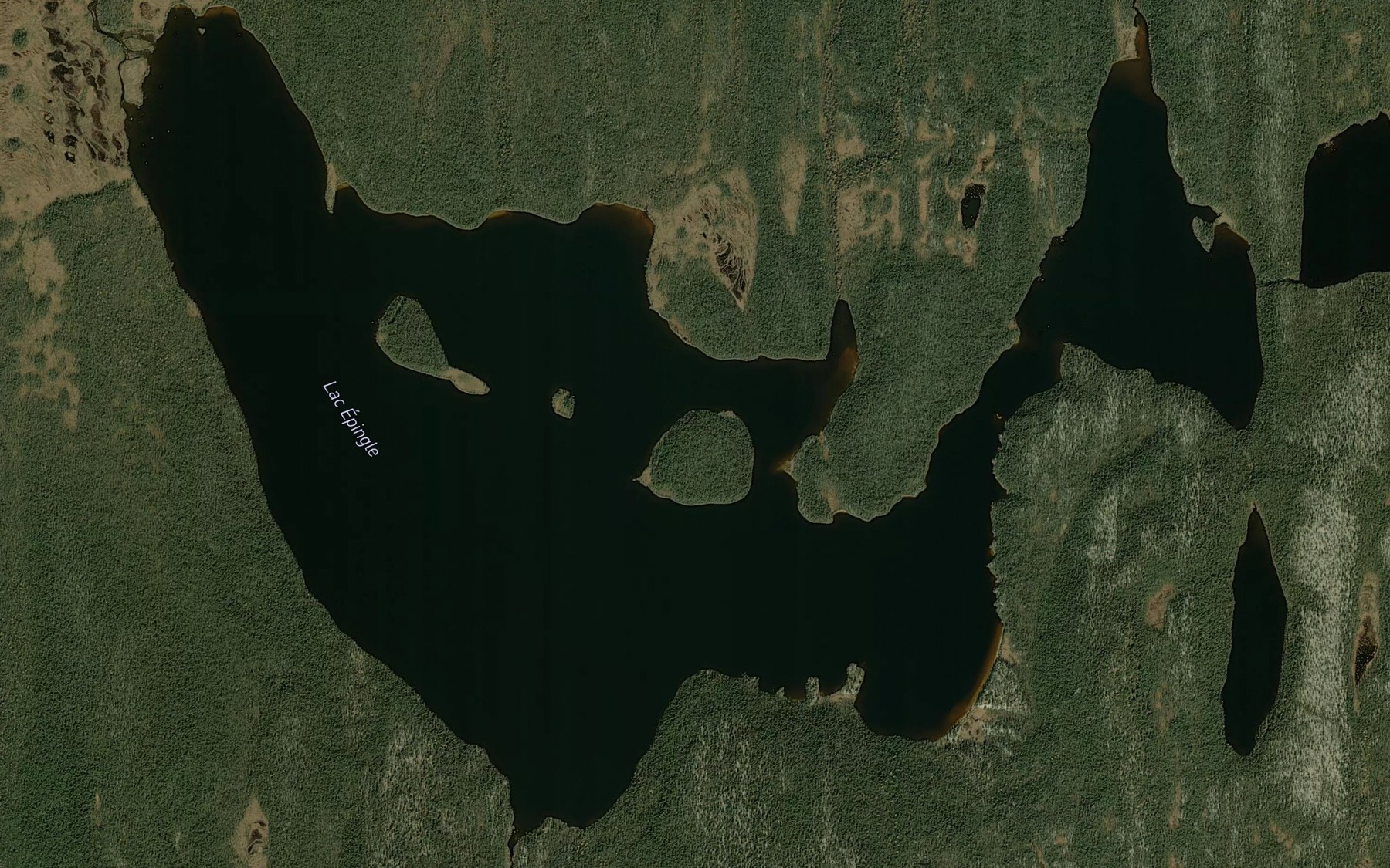 Satellite map of the Lac Epingle