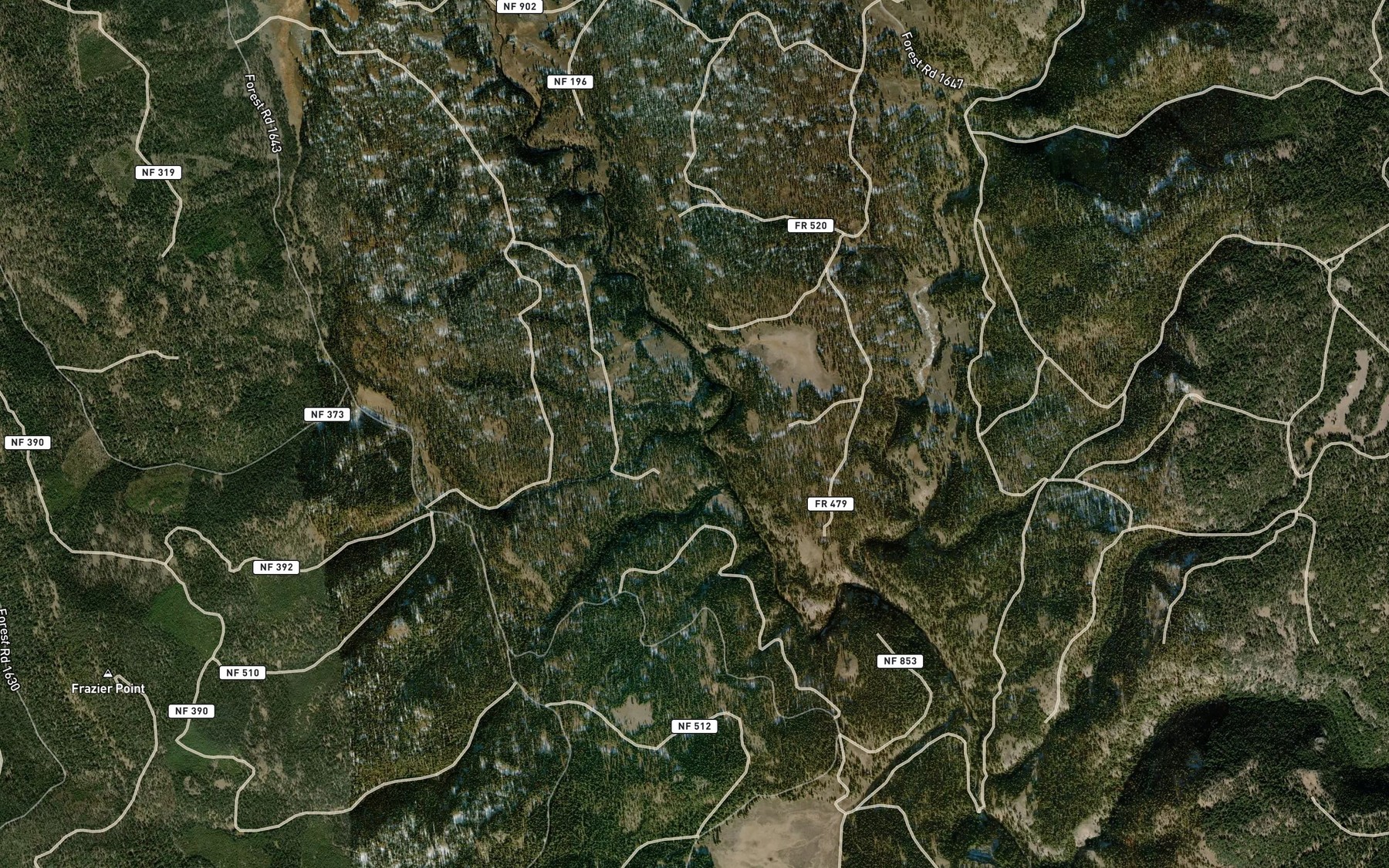 Satellite map of the Tureman Creek