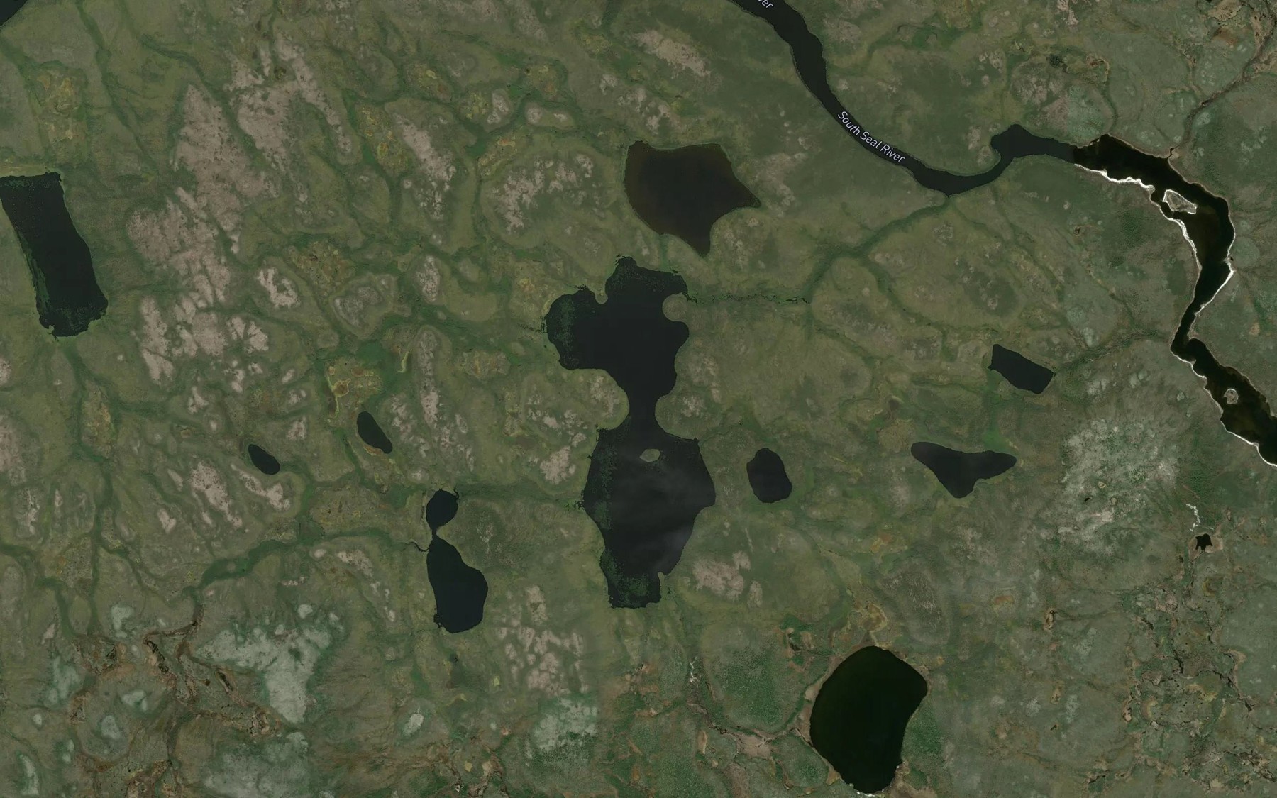 Satellite map of the Barnson Lake