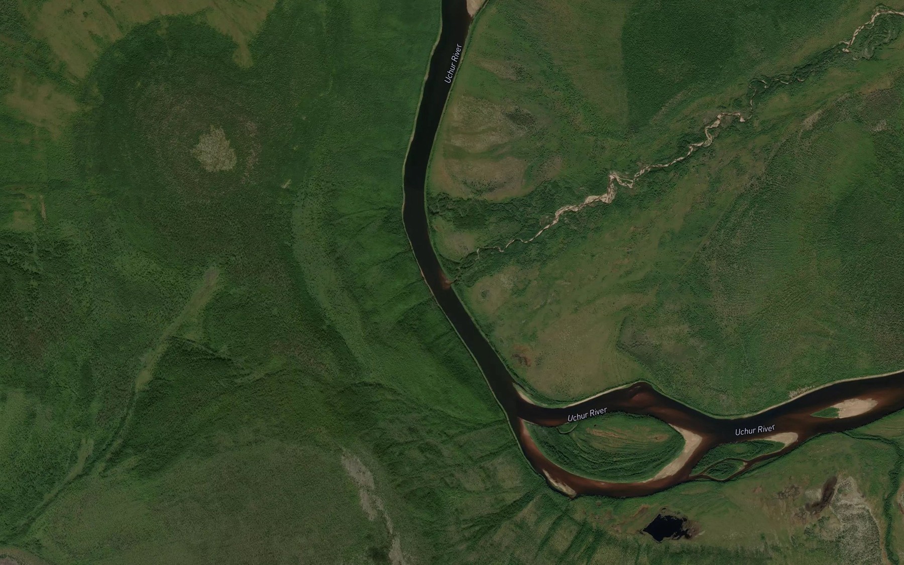 Satellite map of the Bol'shoy Birayakan