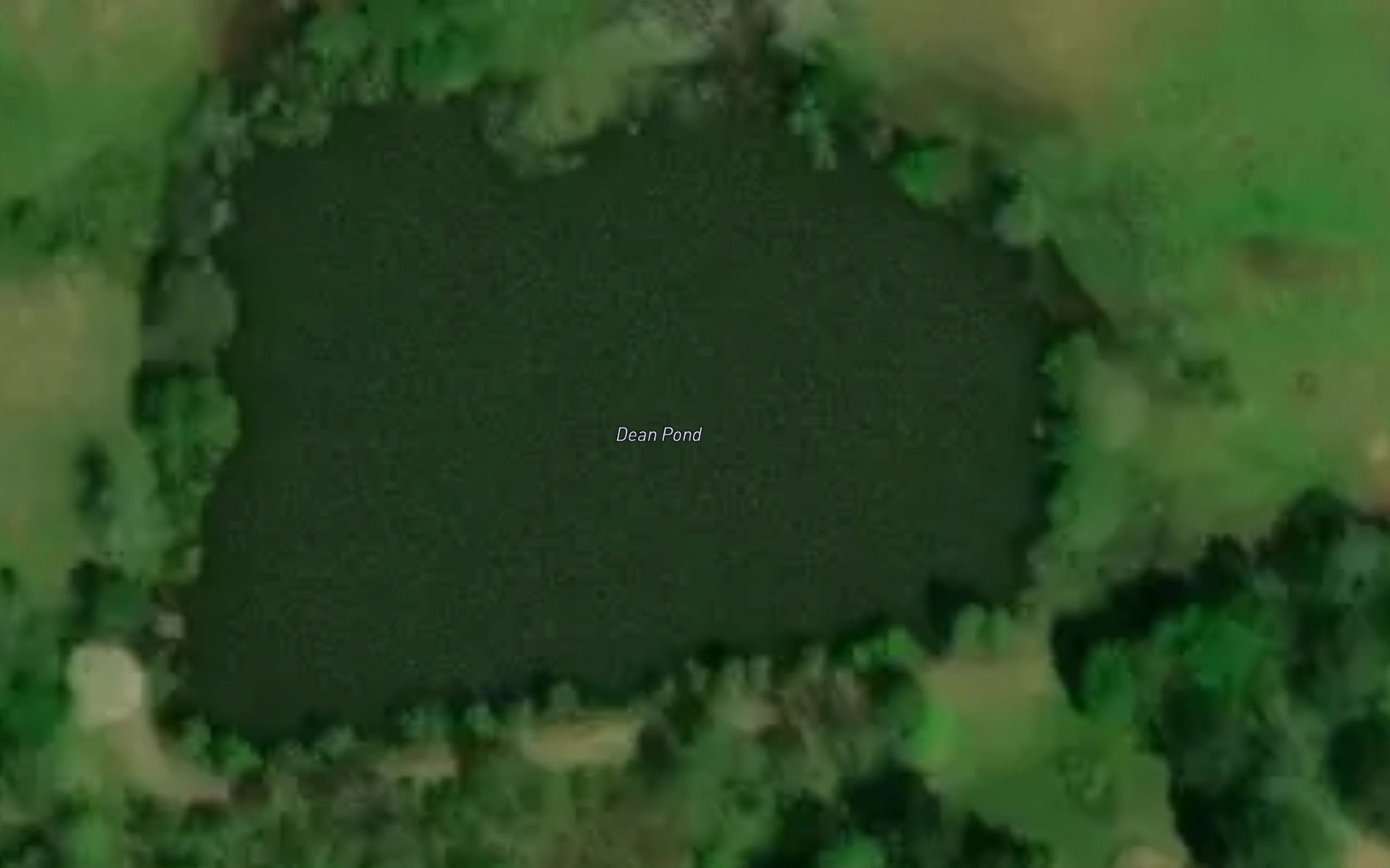 Satellite map of the Dean Pond