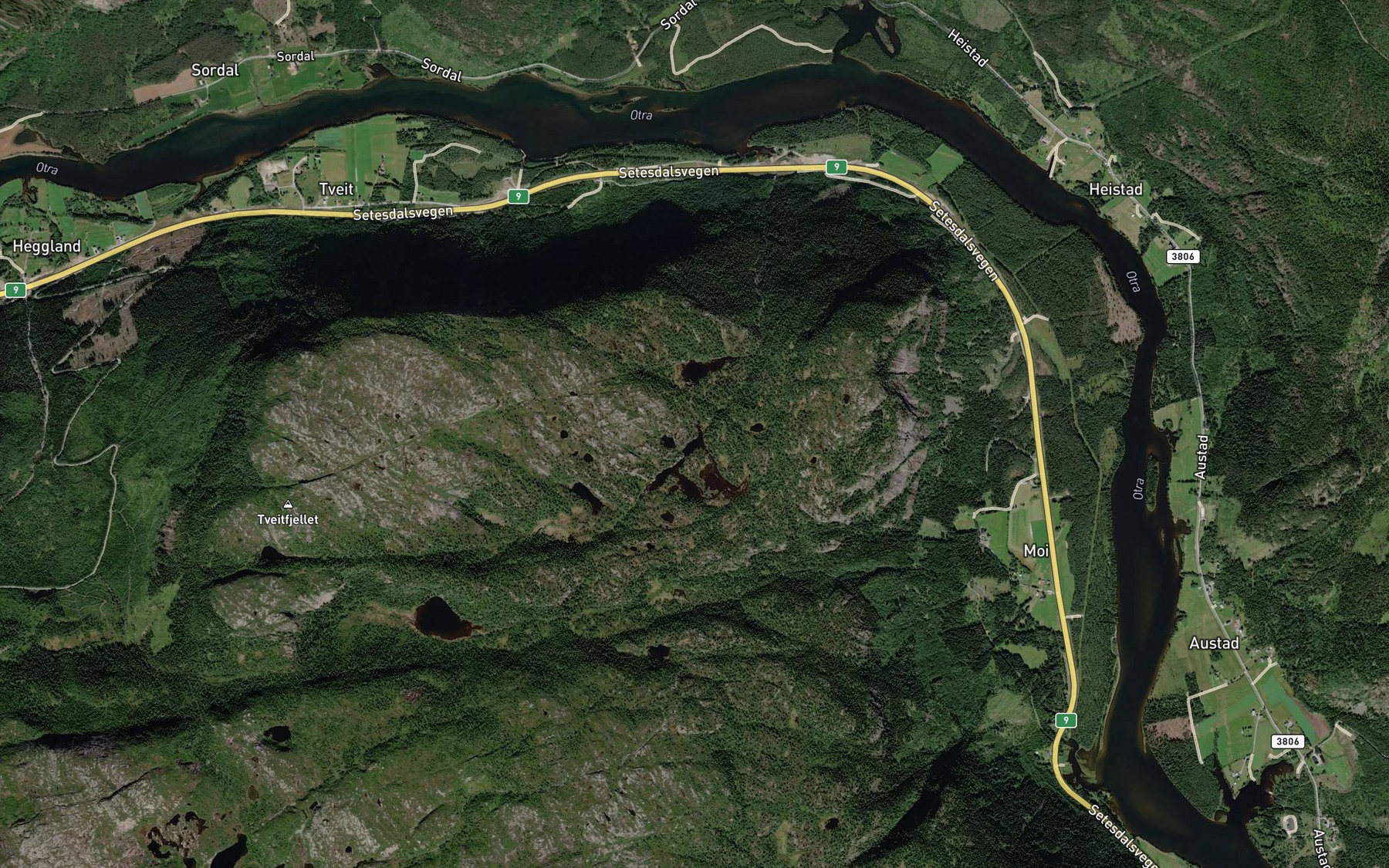 Satellite map of the Vrongevjetjornin