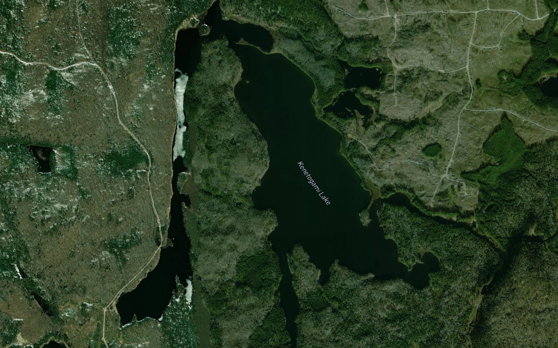 Satellite map of the Kenetogami Lake