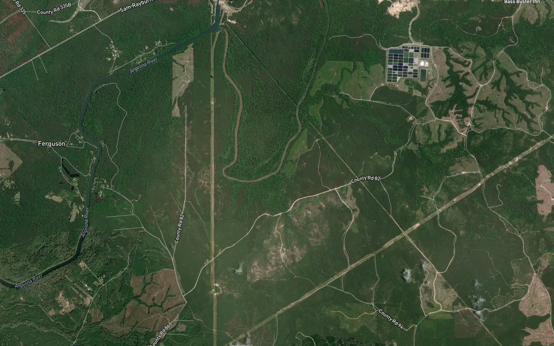 Satellite map of the Mill Creek