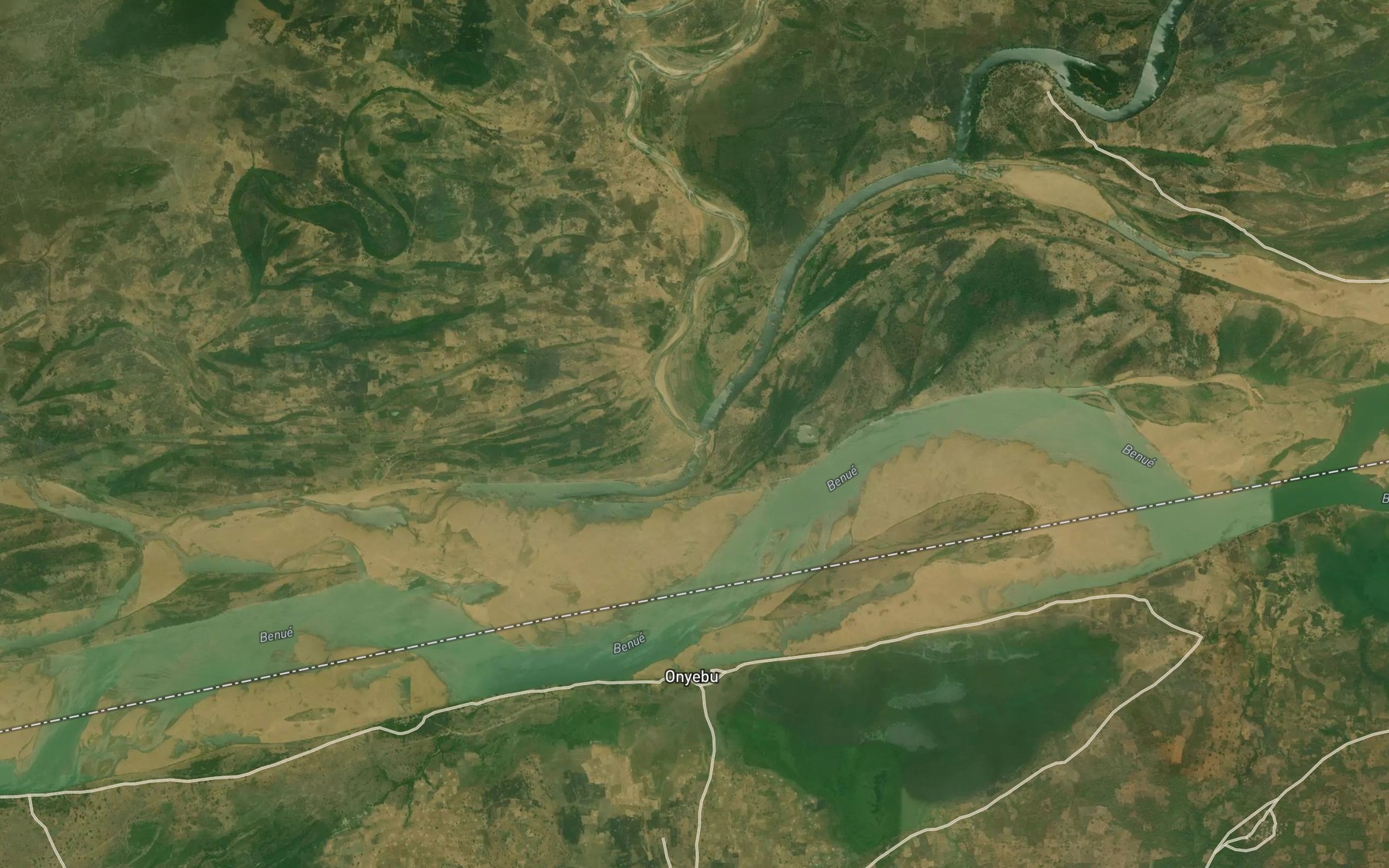 Satellite map of the RiverKwoji