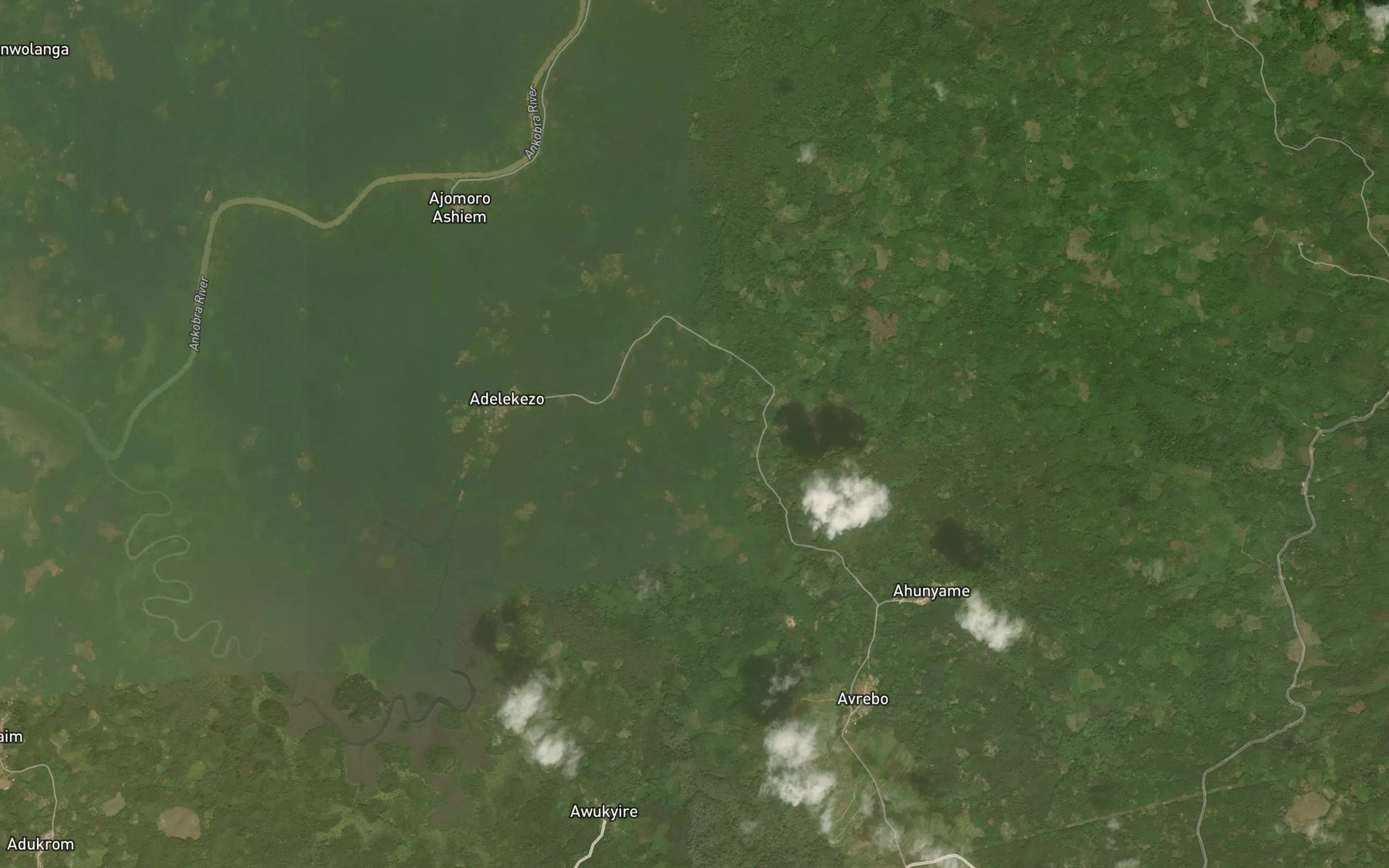 Satellite map of the Subri