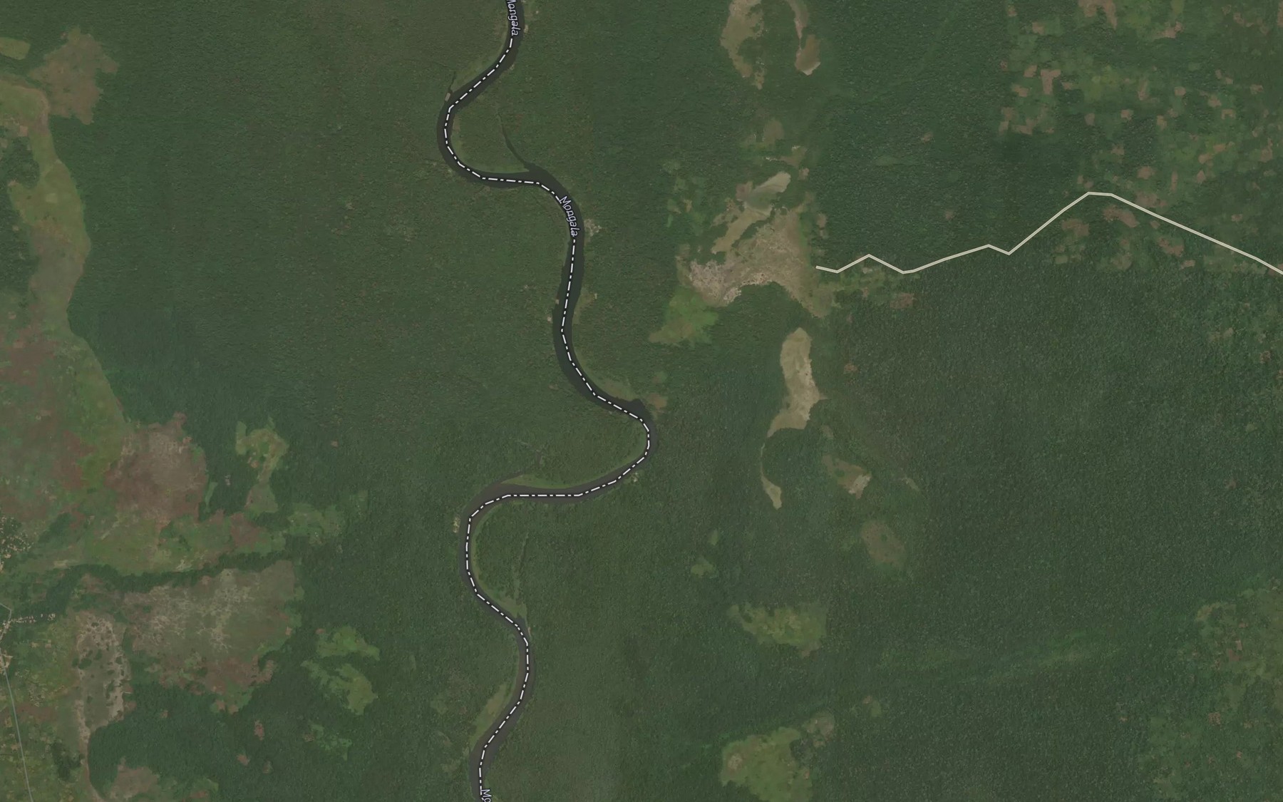 Satellite map of the Mapumba