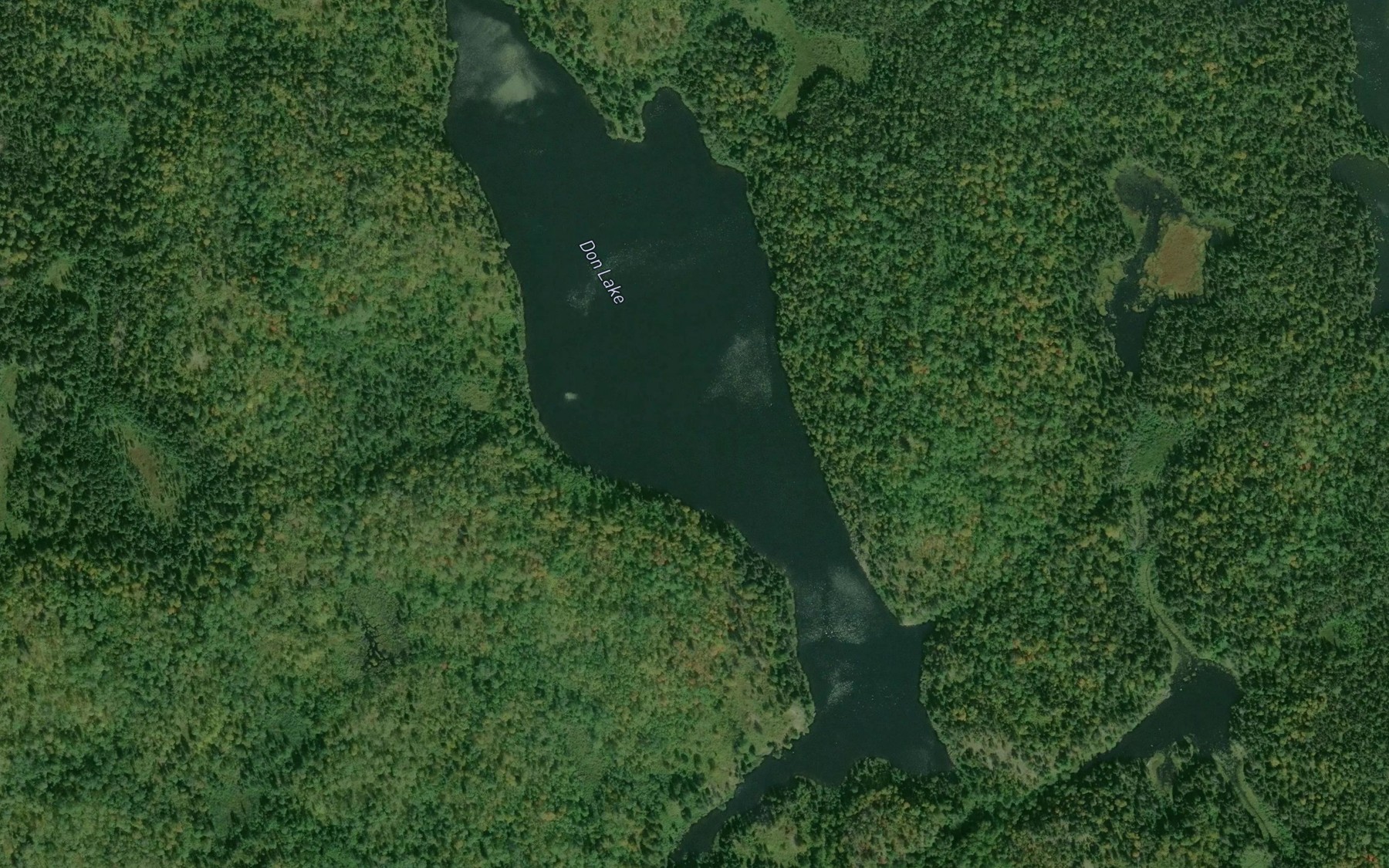 Satellite map of the Don Lake