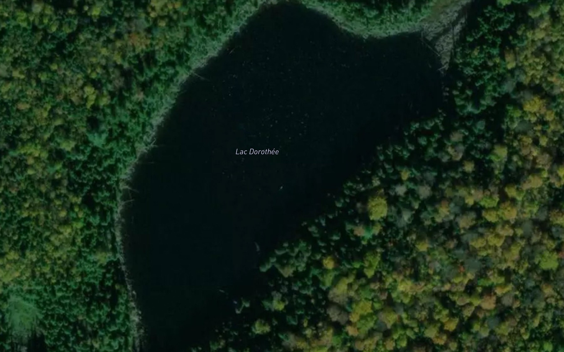 Satellite map of the Lac Dorothee