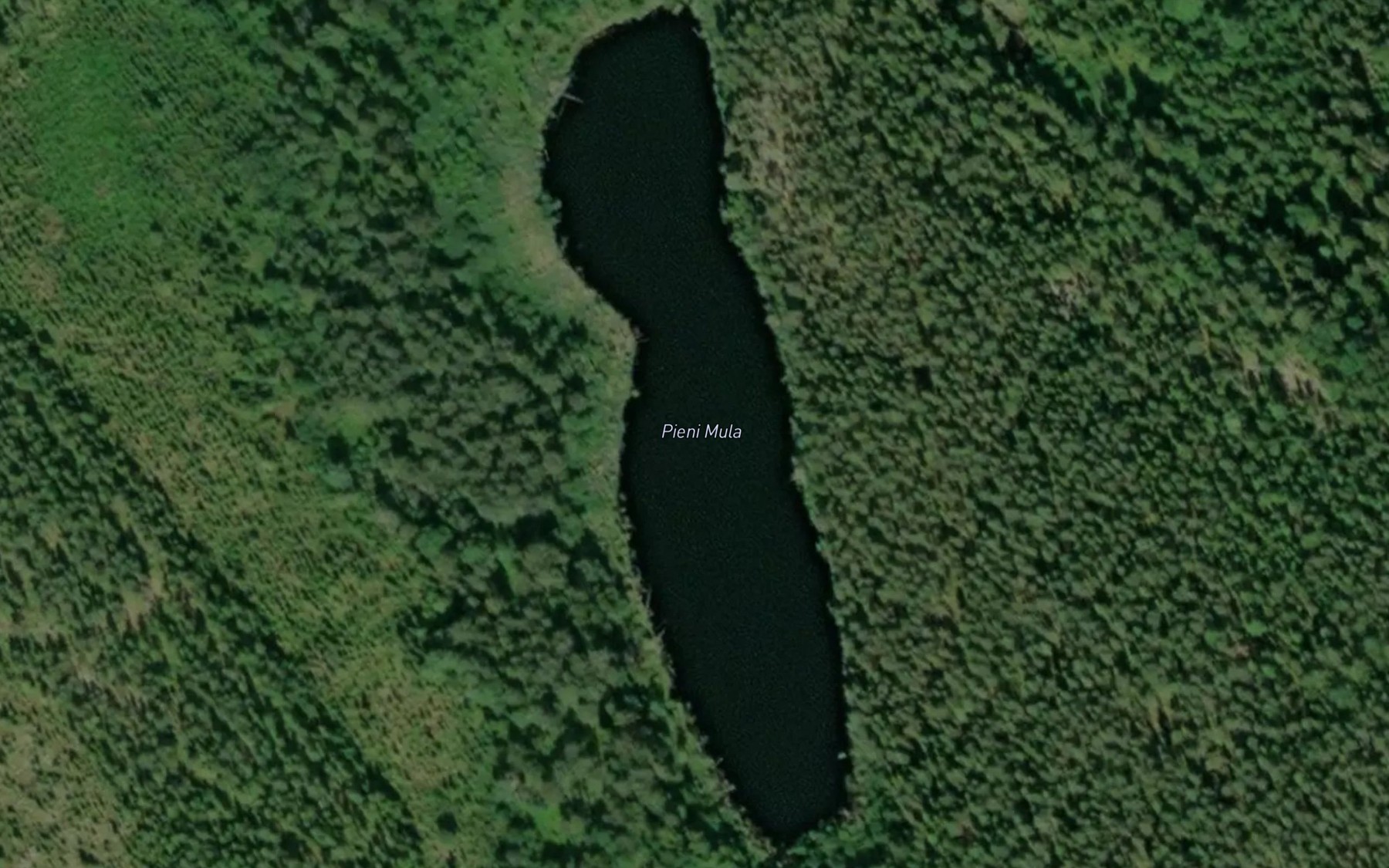 Satellite map of the Pieni-Mula