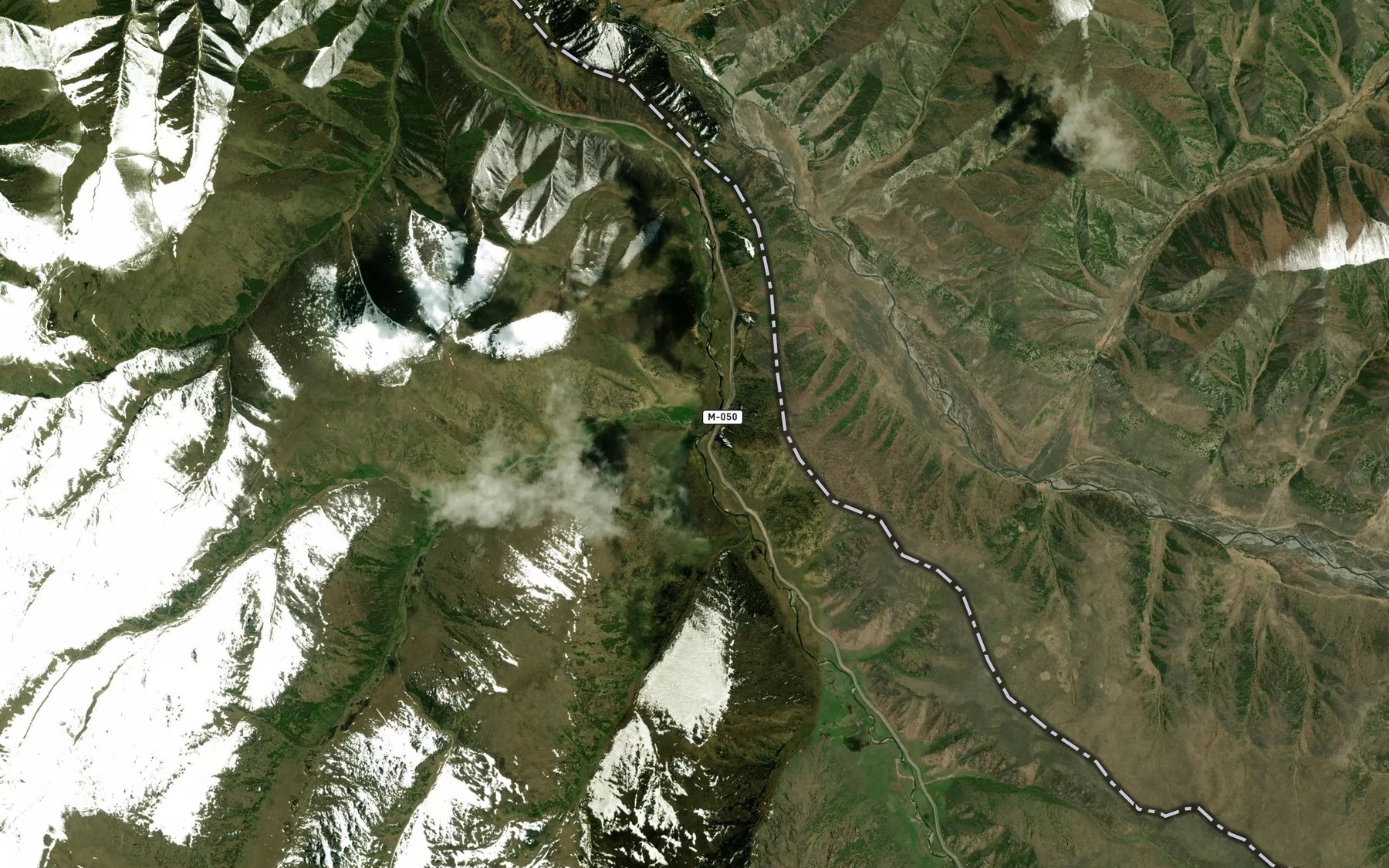 Satellite map of the Dzhilandy