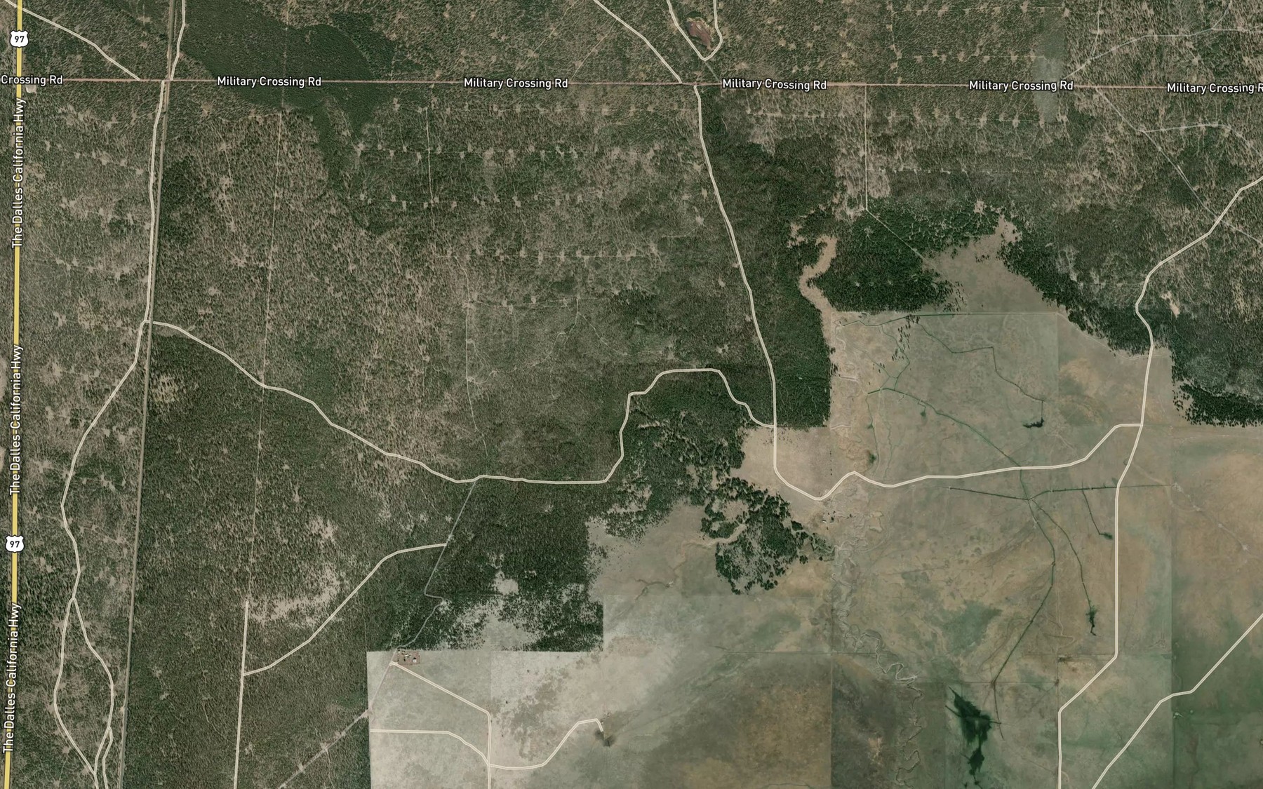Satellite map of the Big Springs