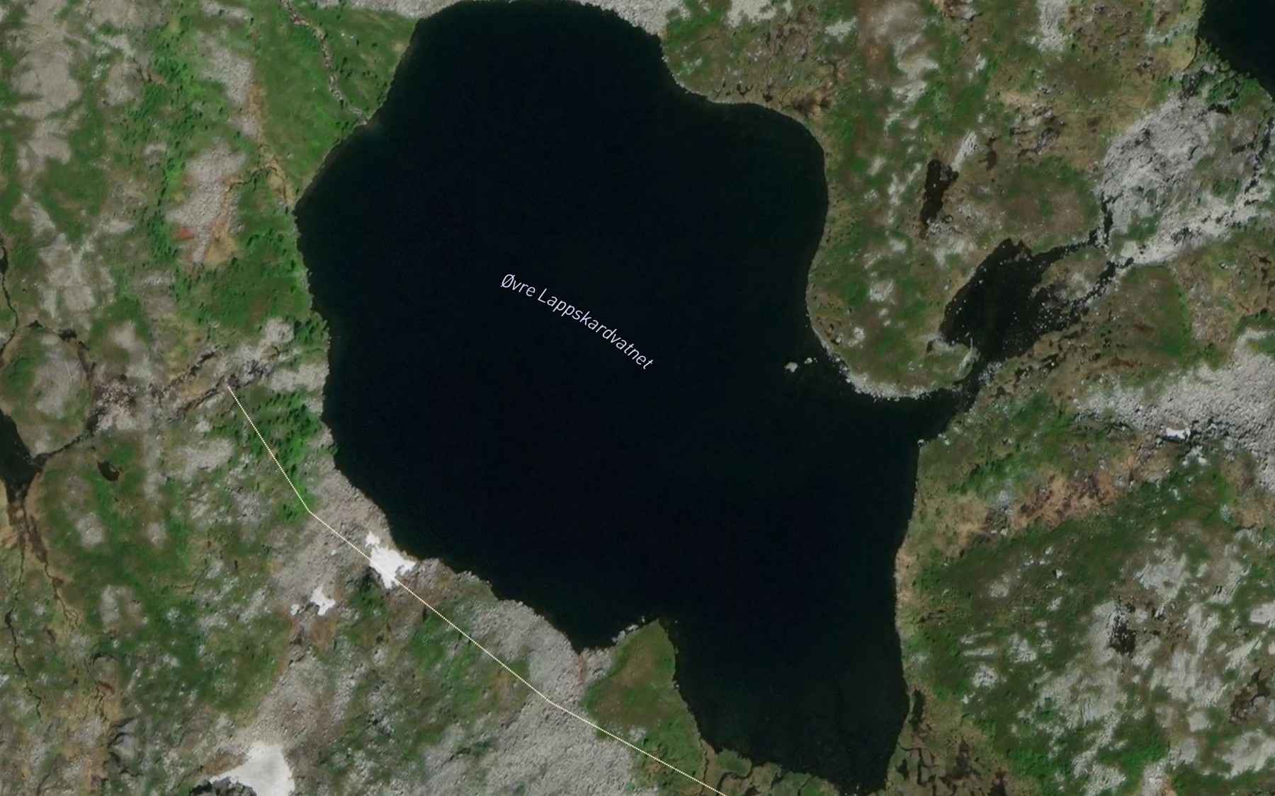 Satellite map of the Lappskardvatnet,ovre