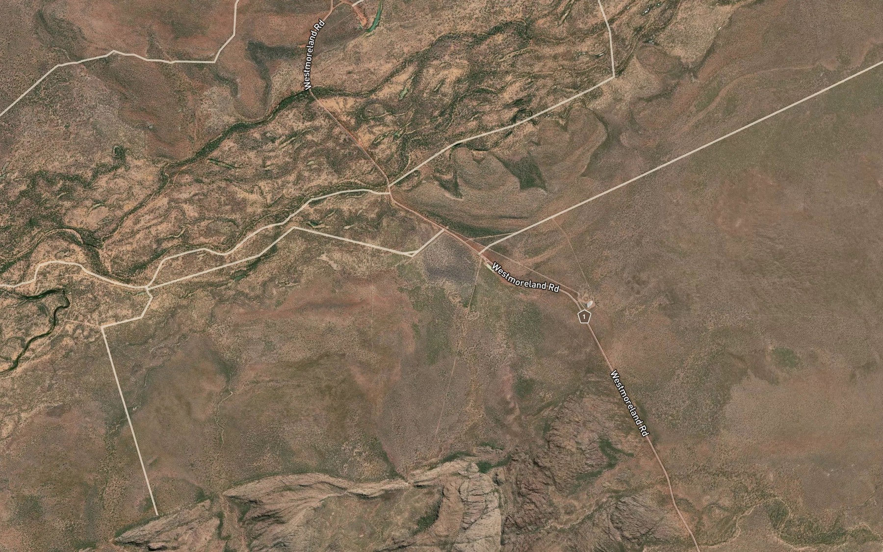 Satellite map of the Lake Morgan