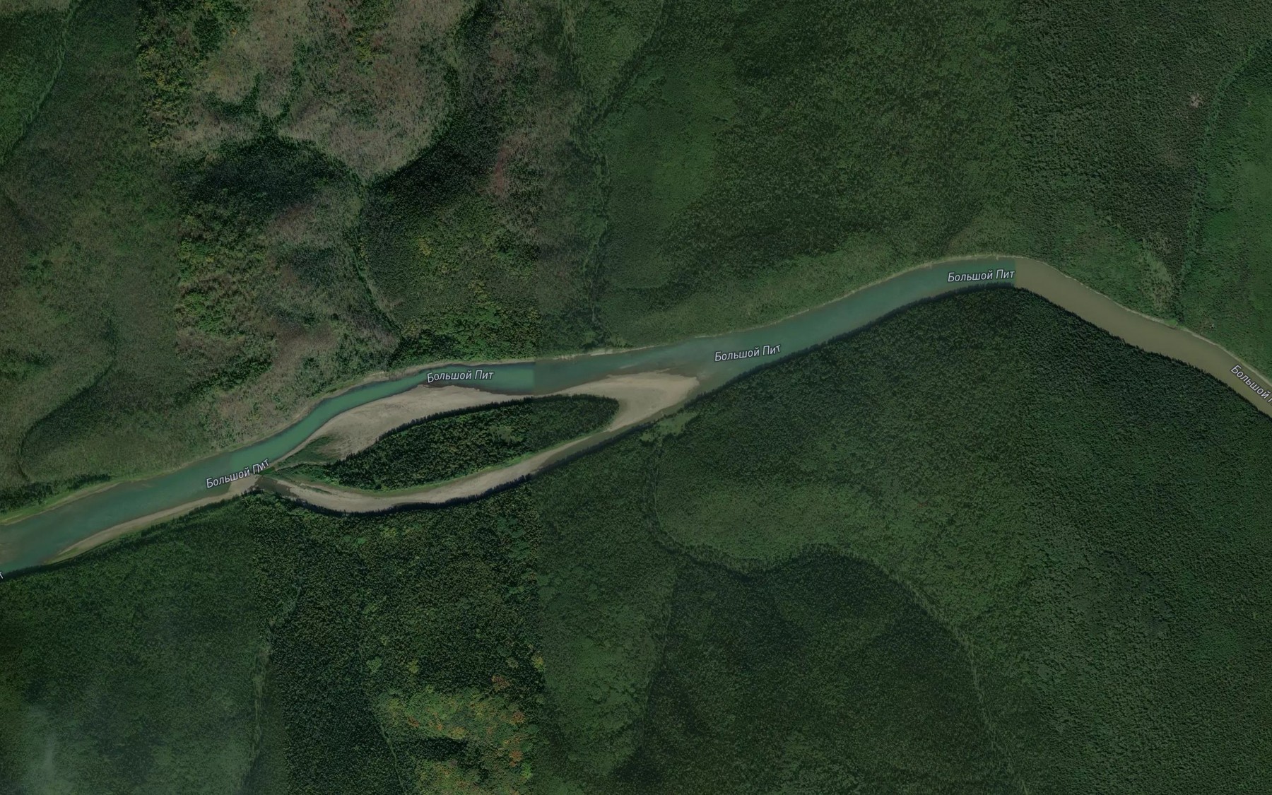 Satellite map of the Levyy Pitskiy