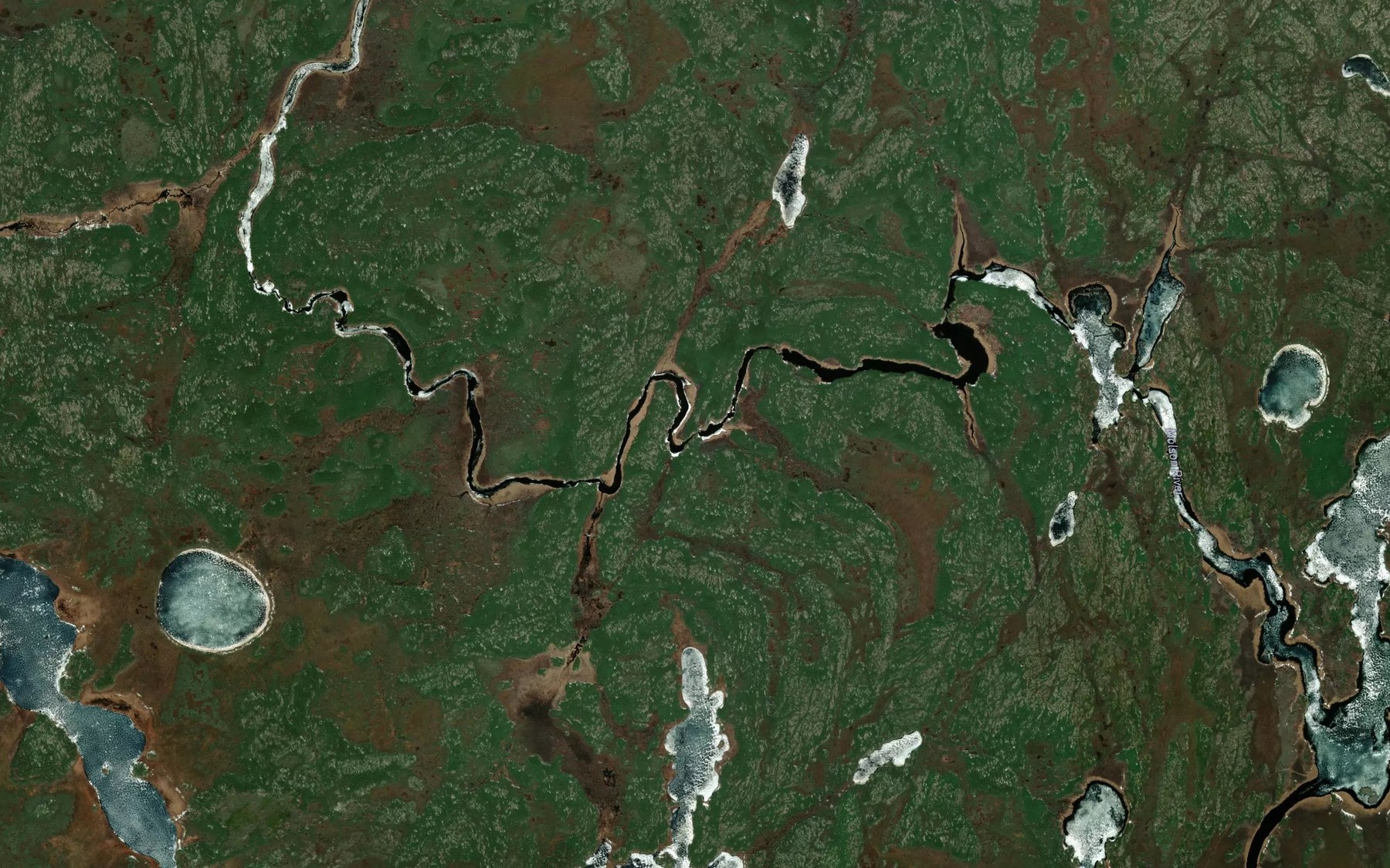 Satellite map of the Kahenepaysetakmok Rapids