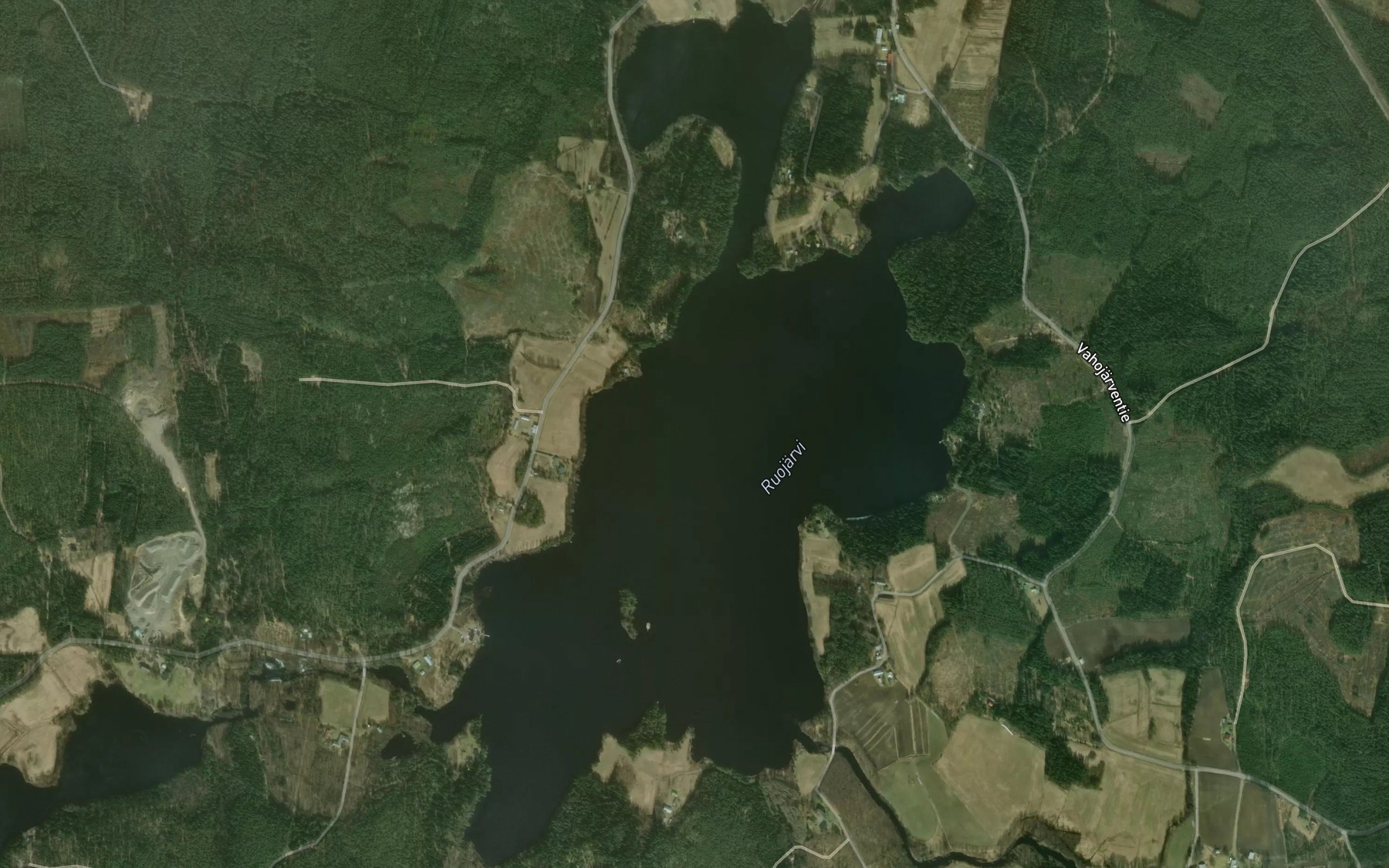 Satellite map of the Ruojarvi
