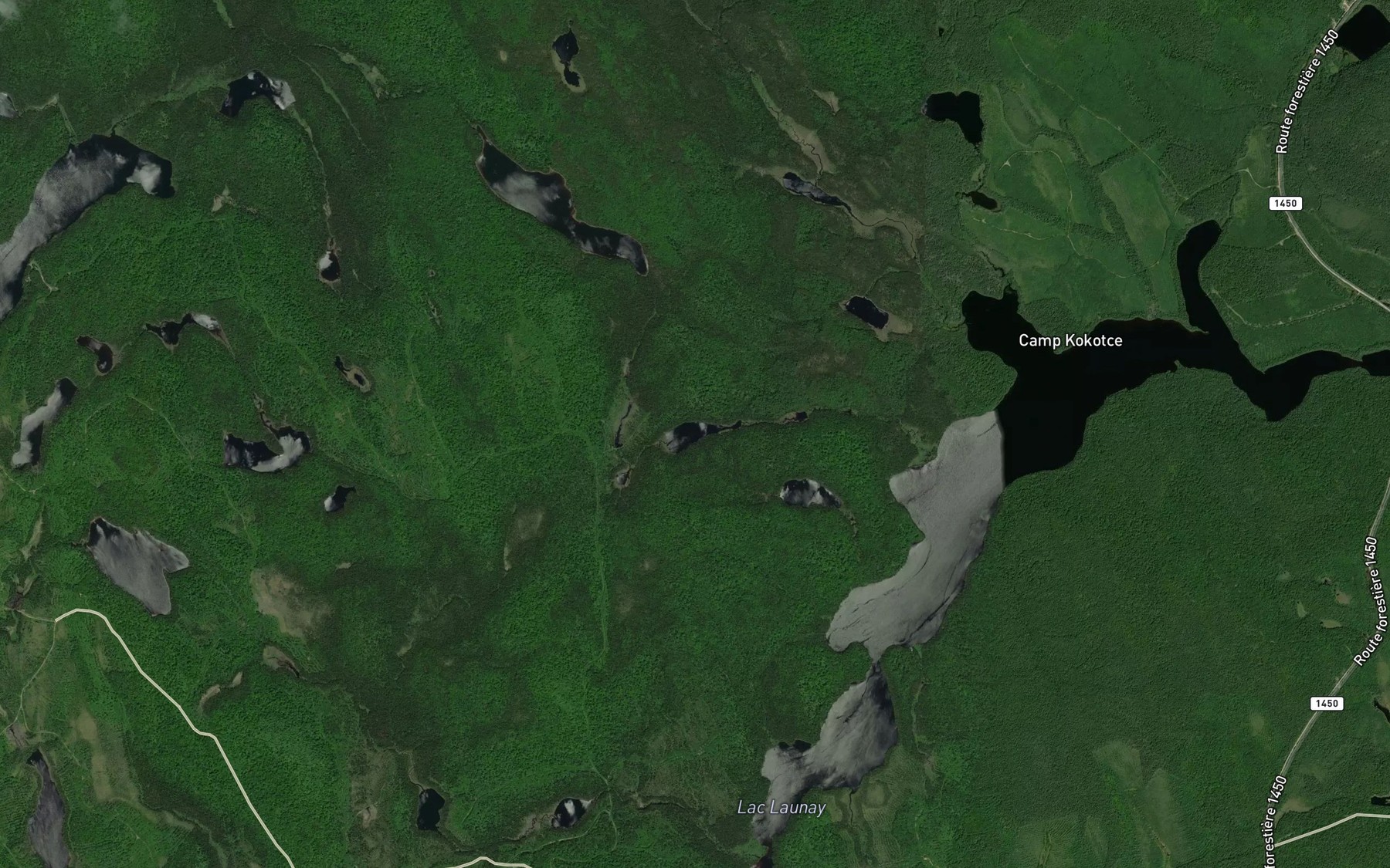 Satellite map of the Petit lac Sepier
