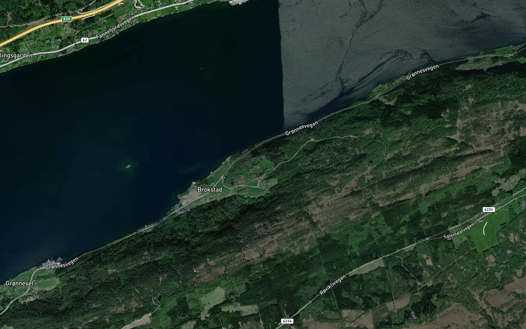 Satellite map of the Plassagrova
