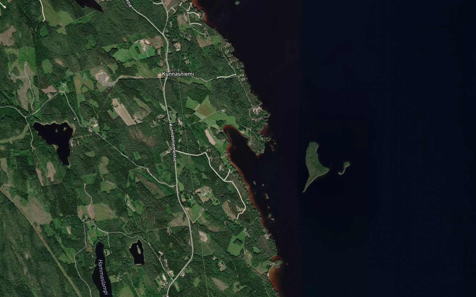 Satellite map of the Utriaisenlahti
