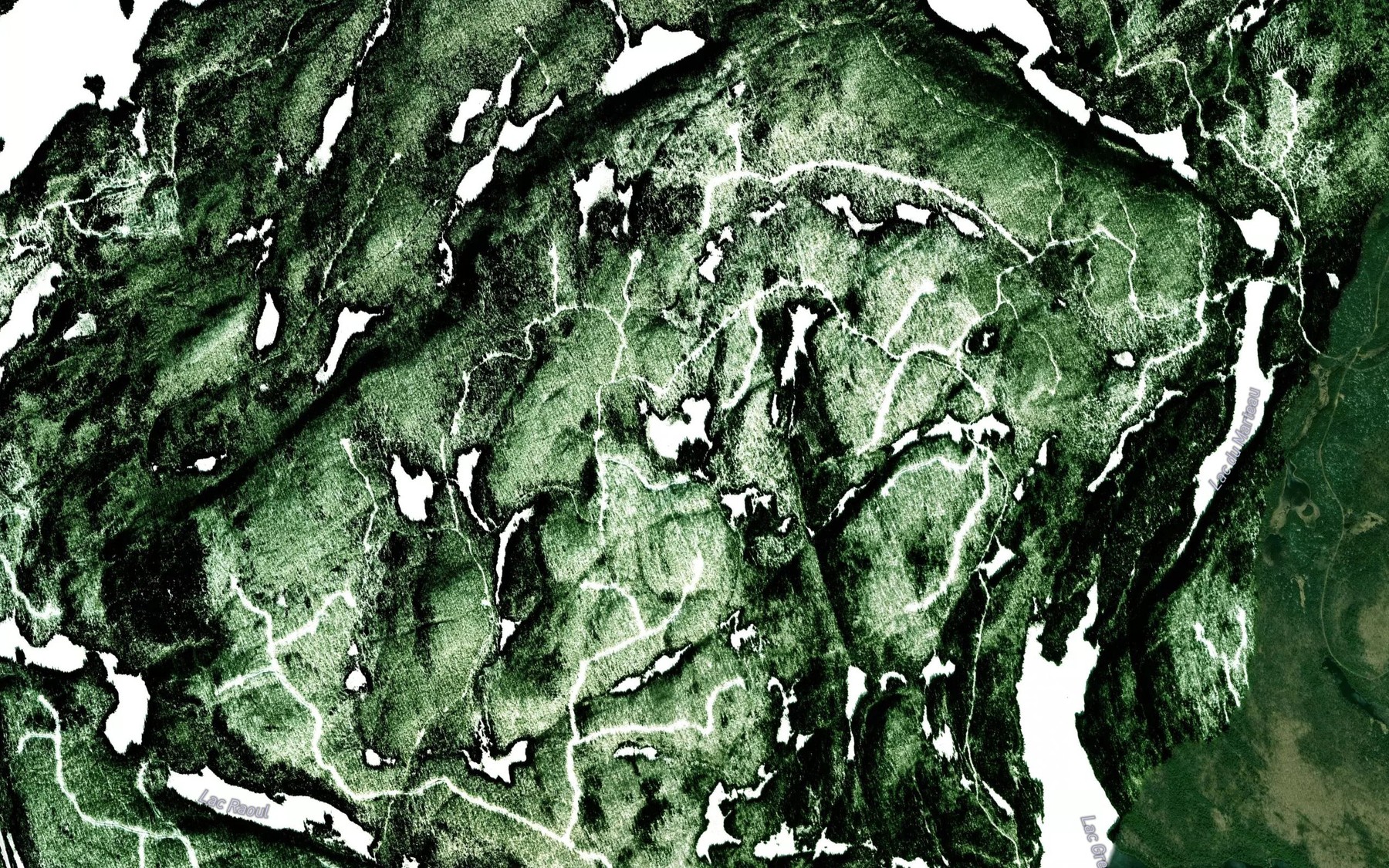Satellite map of the Lac Etoile