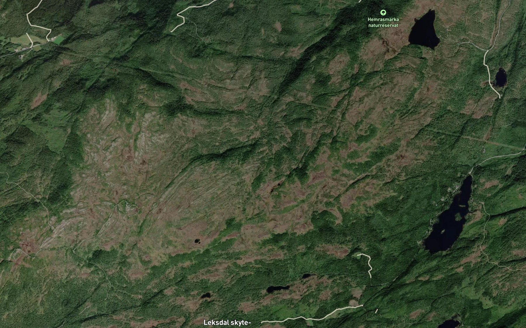 Satellite map of the Trolltjonnbekken