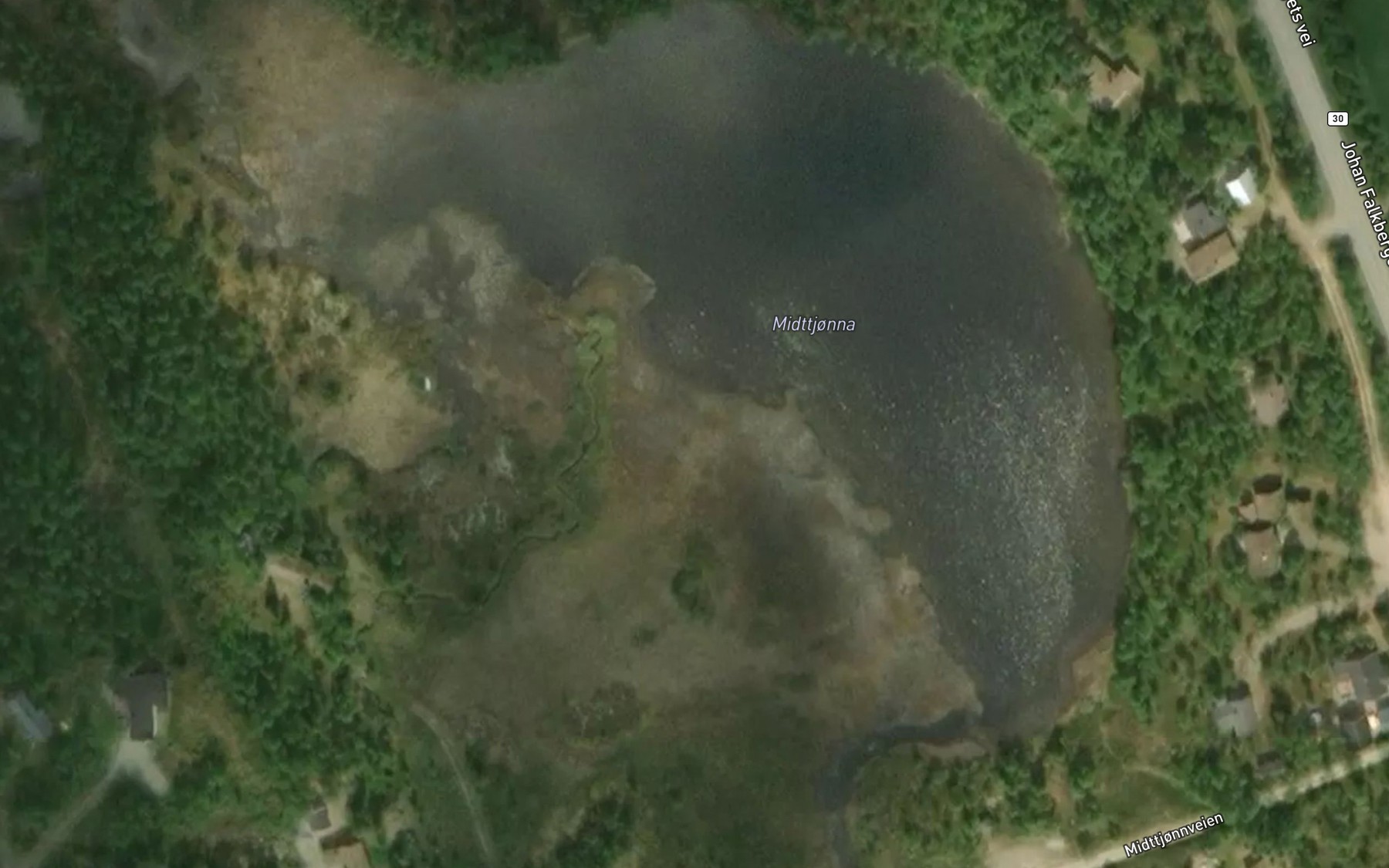 Satellite map of the Midttjorna