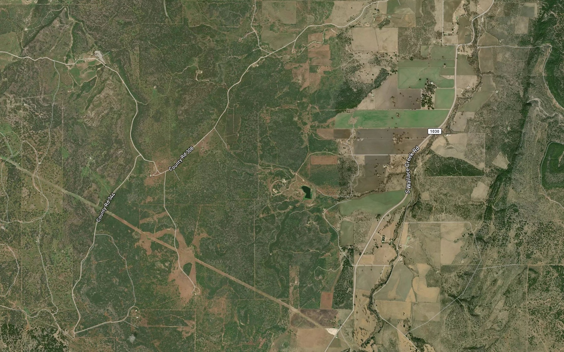 Satellite map of the Soil Conservation Service Site 15 Reservoir
