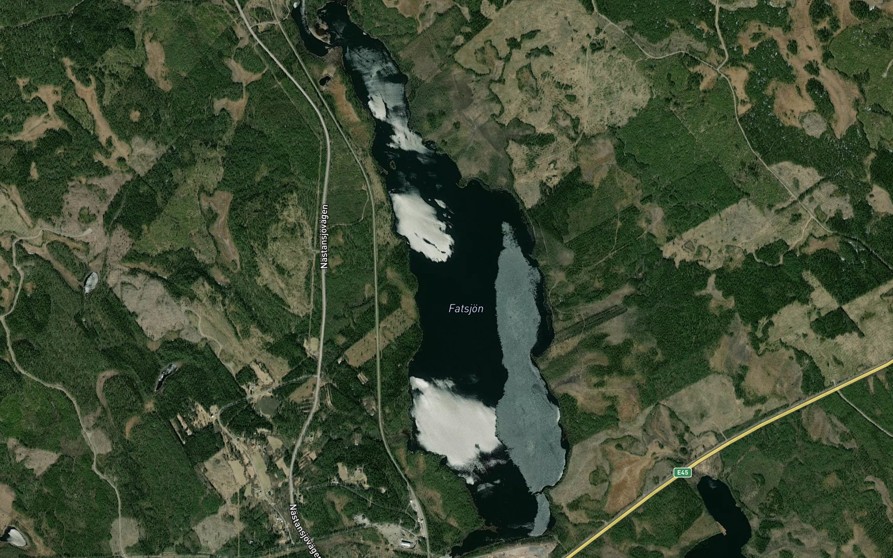 Satellite map of the Fatsjon