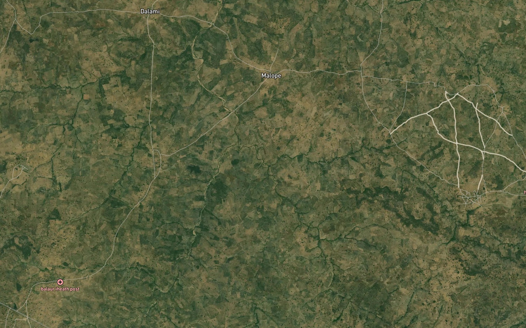 Satellite map of the Kwasara