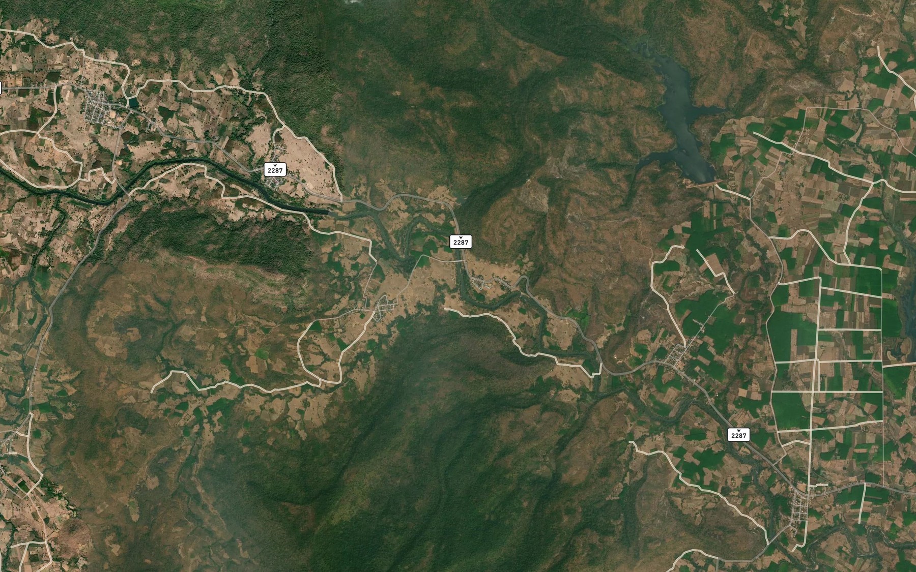 Satellite map of the Huai Lak