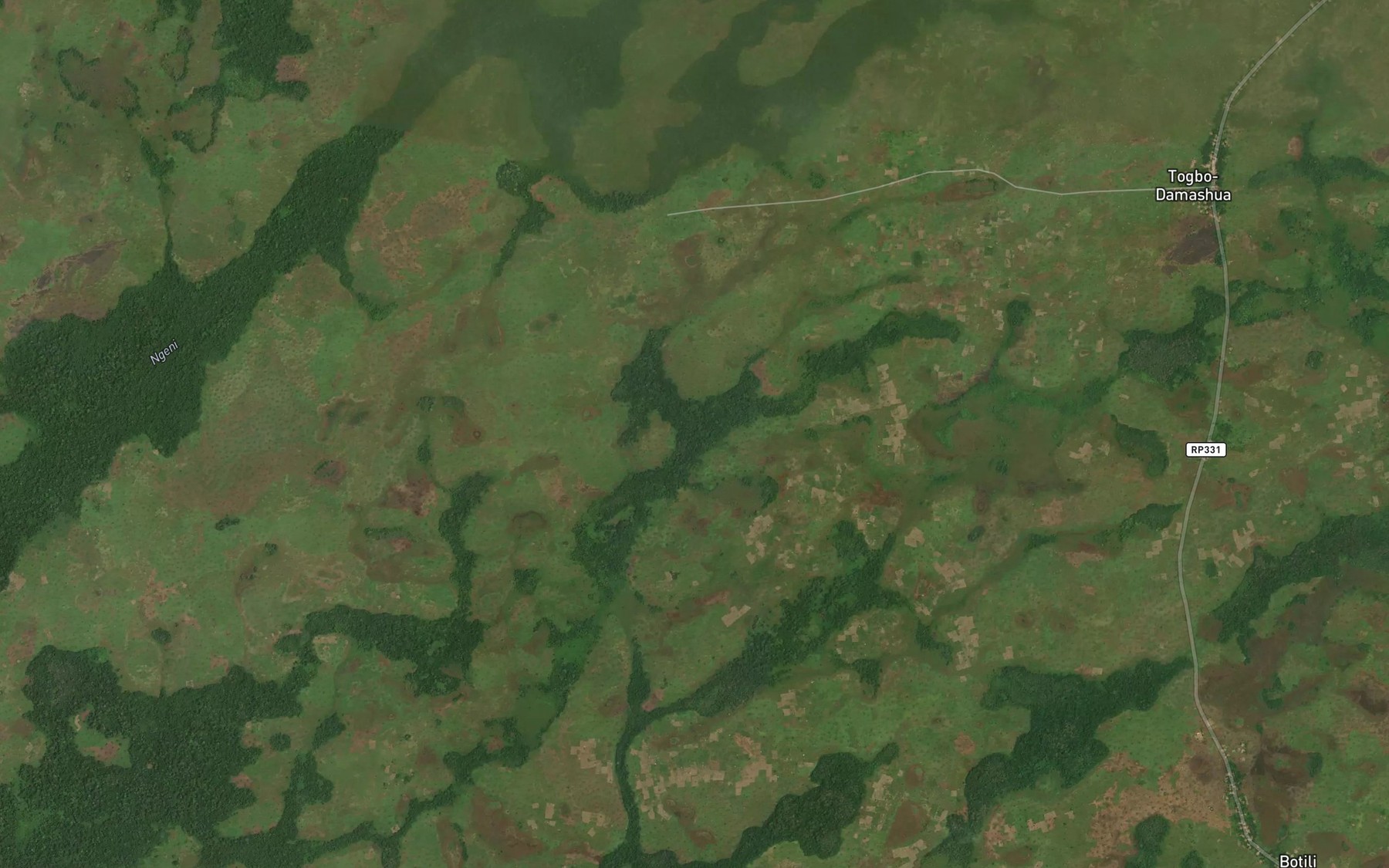 Satellite map of the Kosago